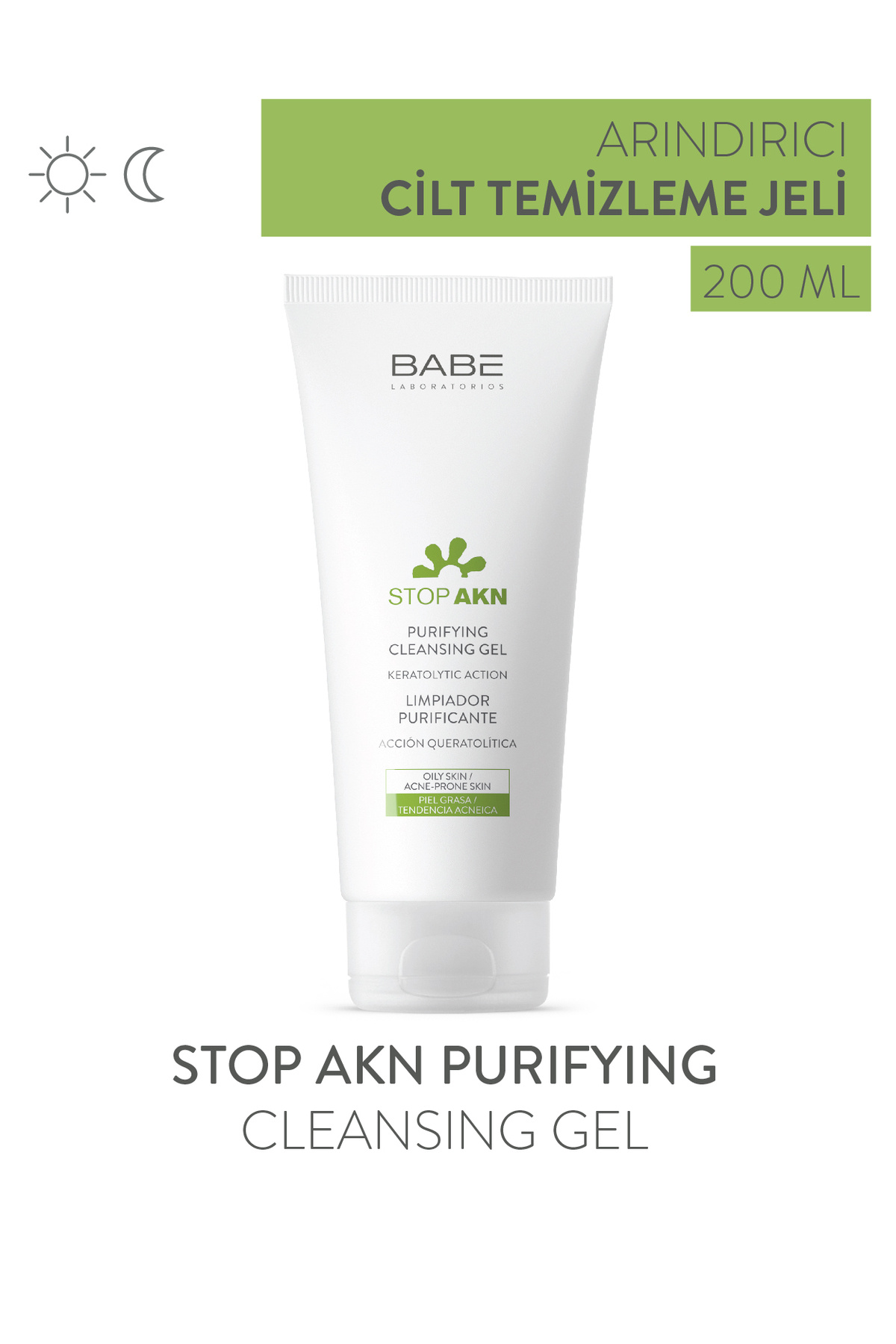Babe Laboratorios Stop Akn Purifying Cleansing Gel - Arındırıcı Yüz Temizleme Jeli 200 ml
