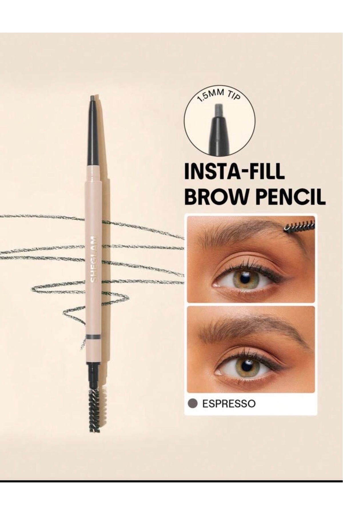 SHEGLAM Insta-Fill Kaş Kalemi – Espresso