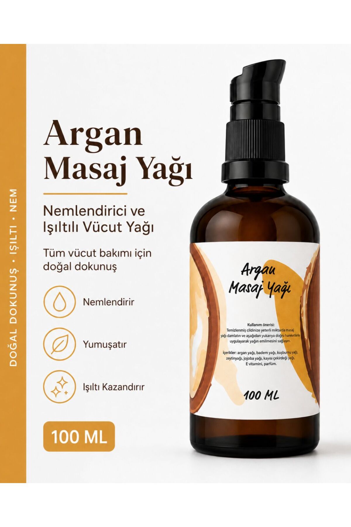 Levand Argan Masaj Yağı (nemlendirici Ve Işıltılı Vücut Yağı ) 100 ml