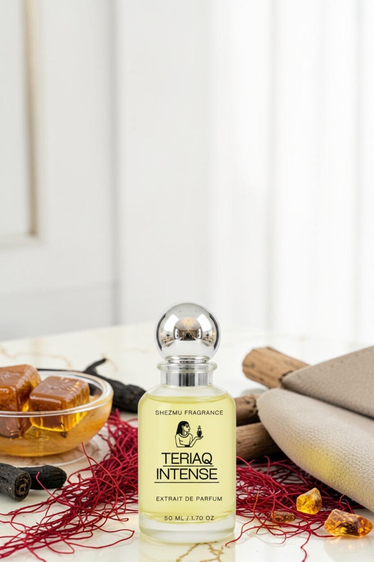 Shezmu Fragrance Teriaq Intense Unisex Parfüm EDP - Yoğun, Tatlı ve Çok Kalıcı Niş Koku 50 ML