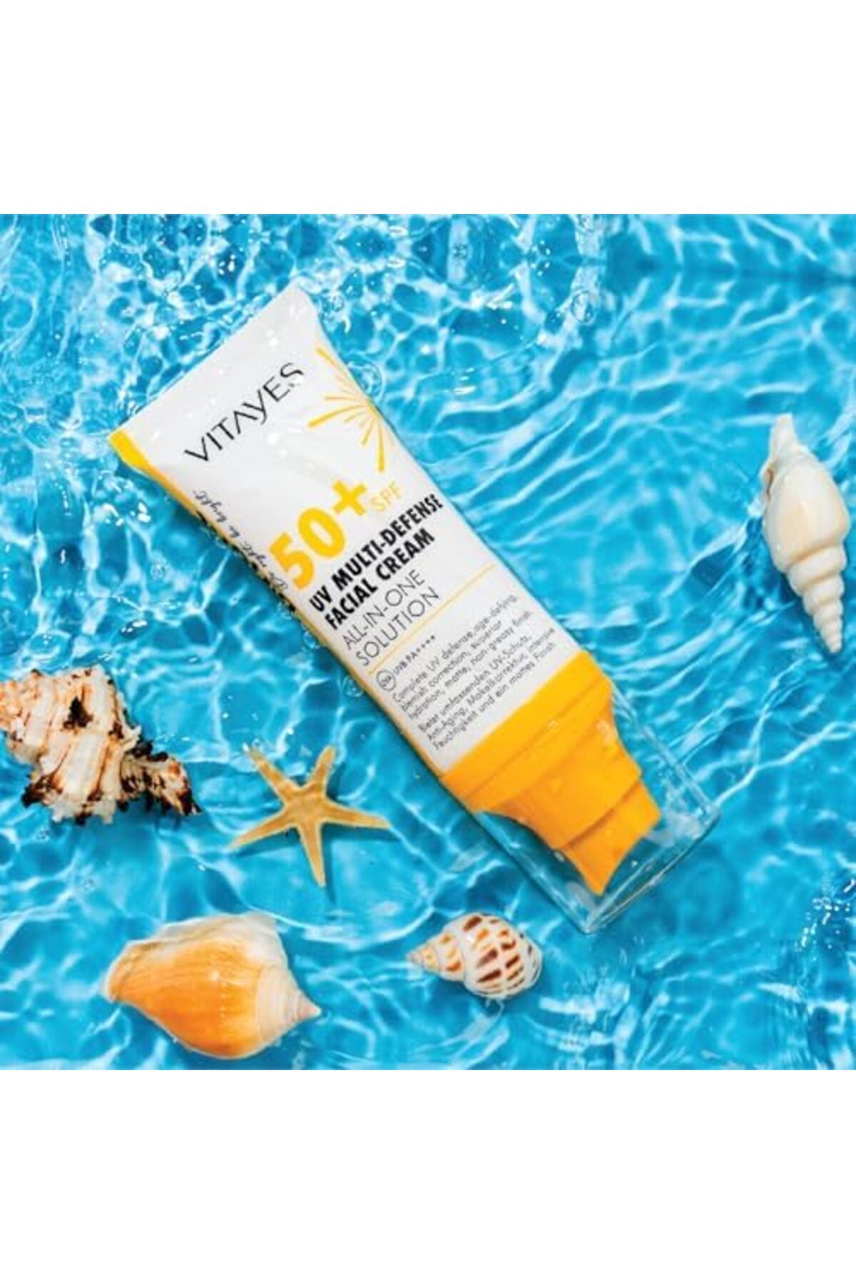 Yıldızan Yüz Güneş Kremi SPF50 Çok Fonksiyonlu Yüksek Uv Koruma Yaşlanma Karşıtı Nemlendirme Cilt Bakımı, 50