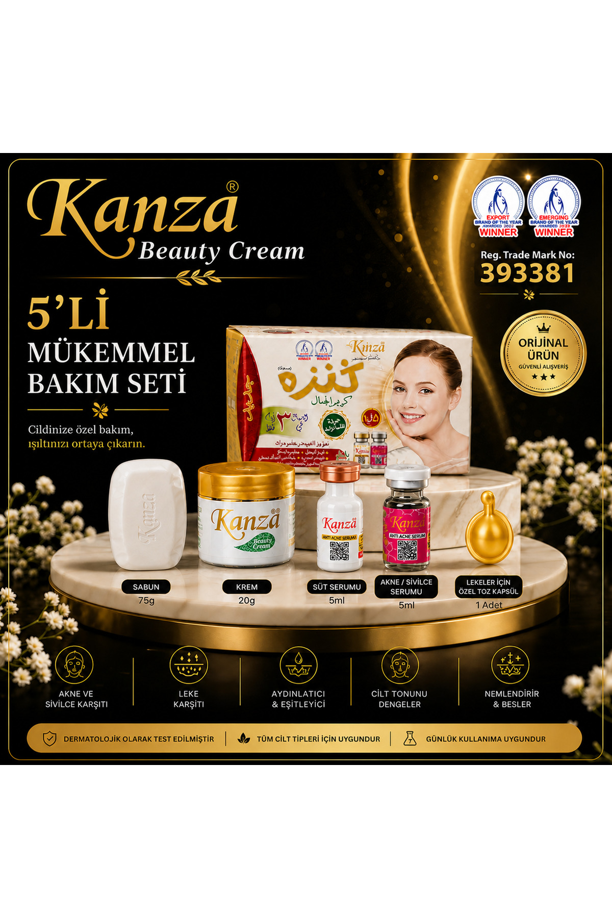 Kanza Cilt Beyazlatici Krem