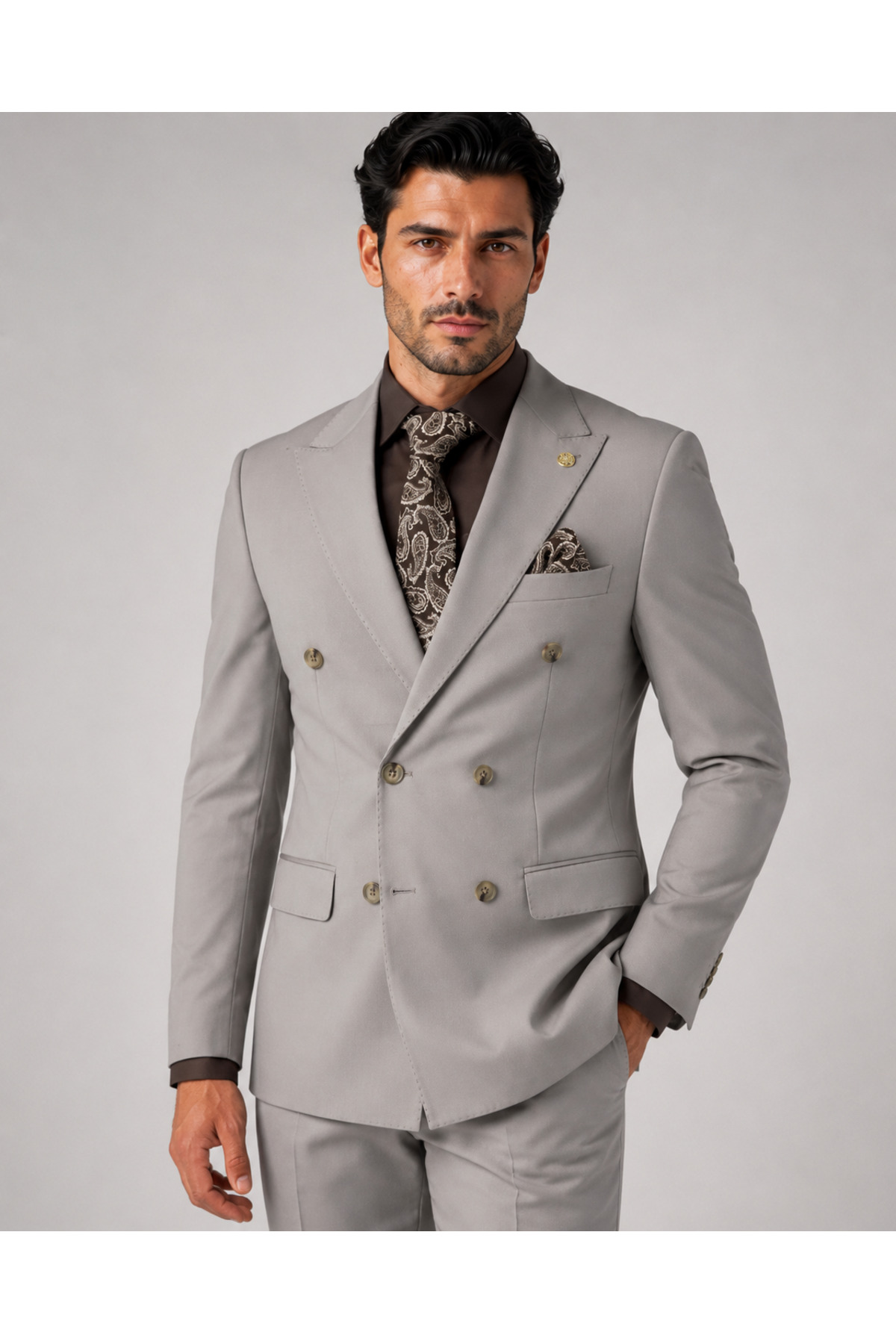 The Tailor Classics Erkek Kruvaze Takım Elbise - Erkek Ceket Pantolon