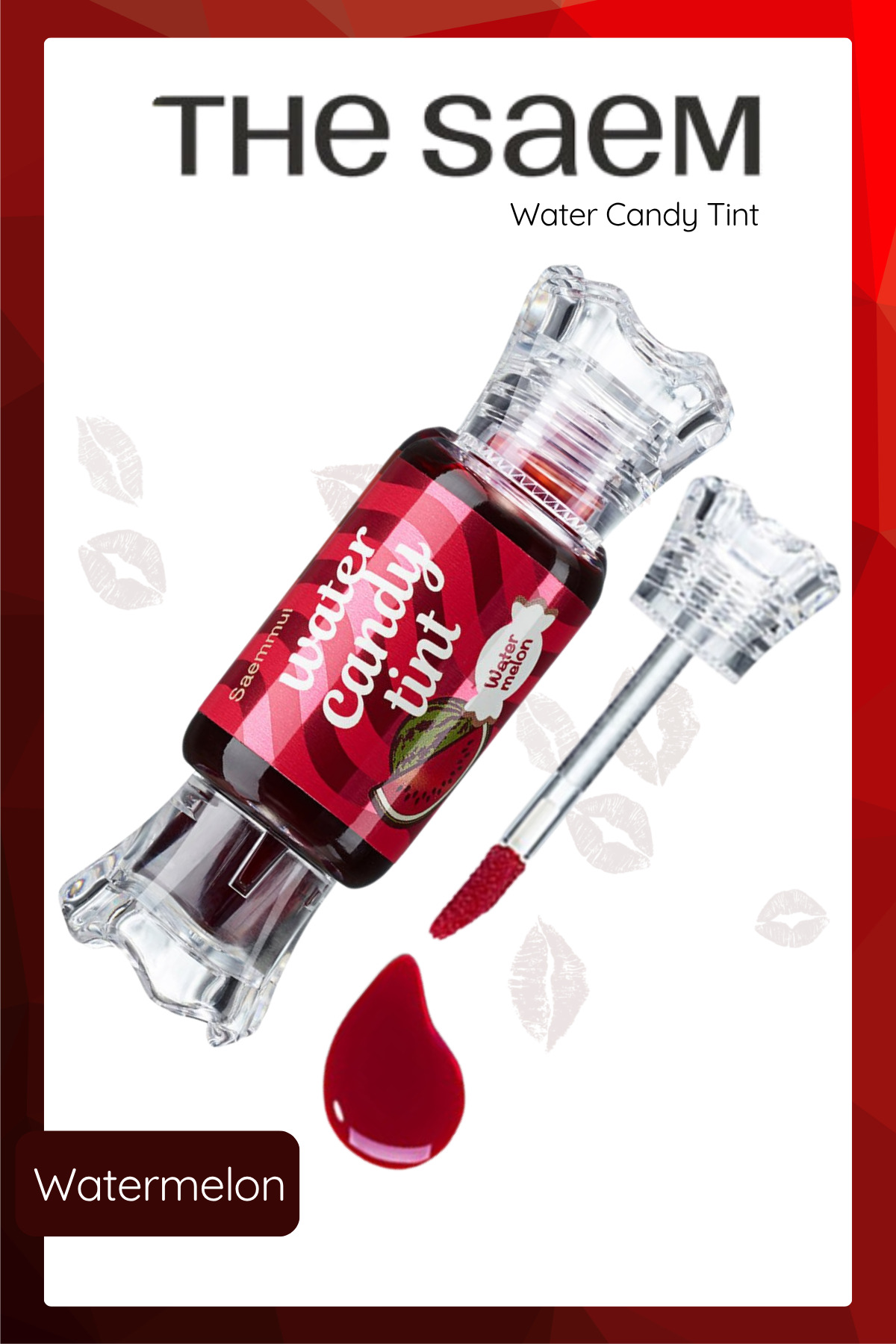 THE SAEM Saemmul Water Candy Tint - Nem Sağlayan Parlak Görünümlü Tint Watermelon 10 gr (VİONİNE)