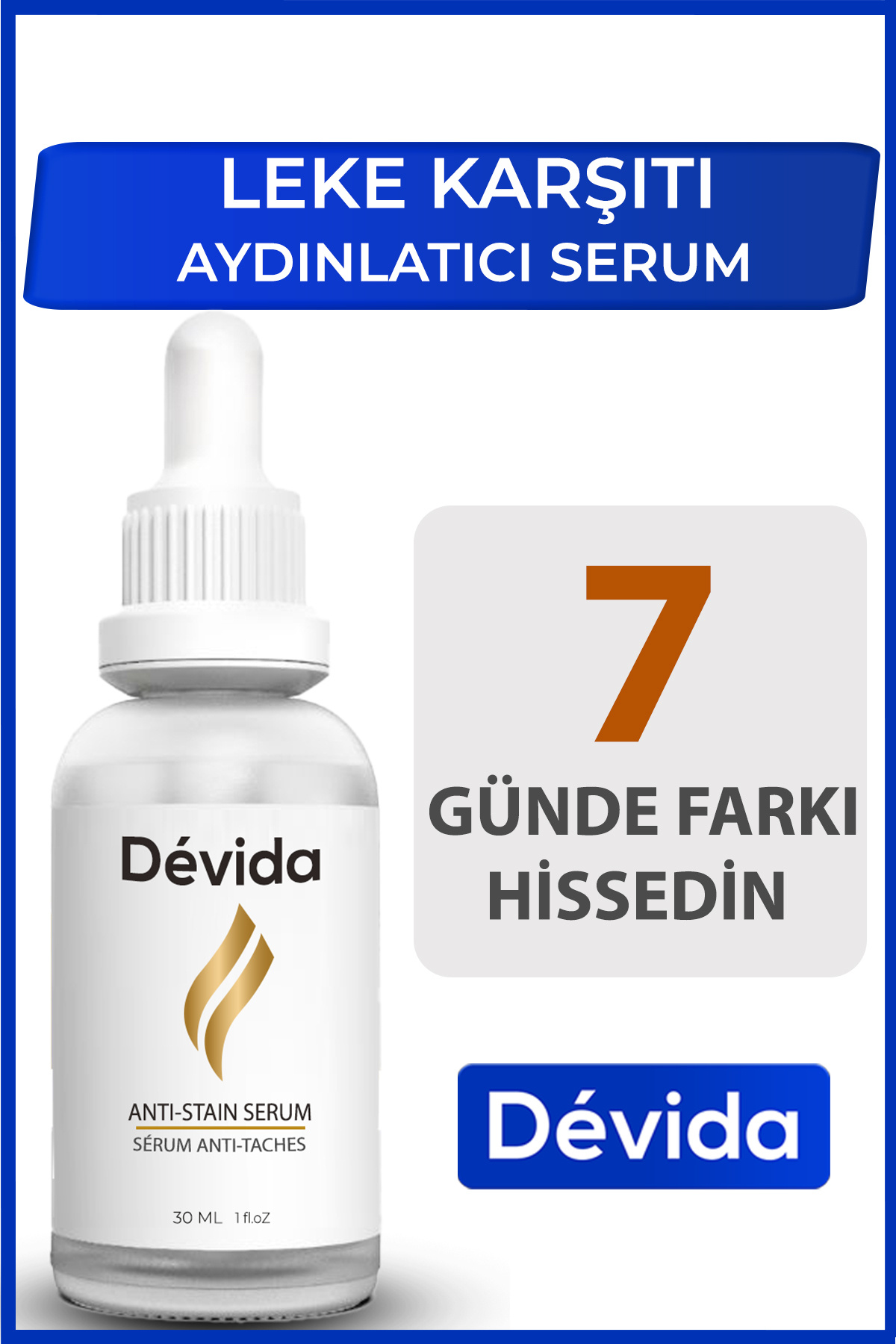 Devida Leke Karşıtı Aydınlatıcı Canlandırıcı Serum BrightFix Series A200