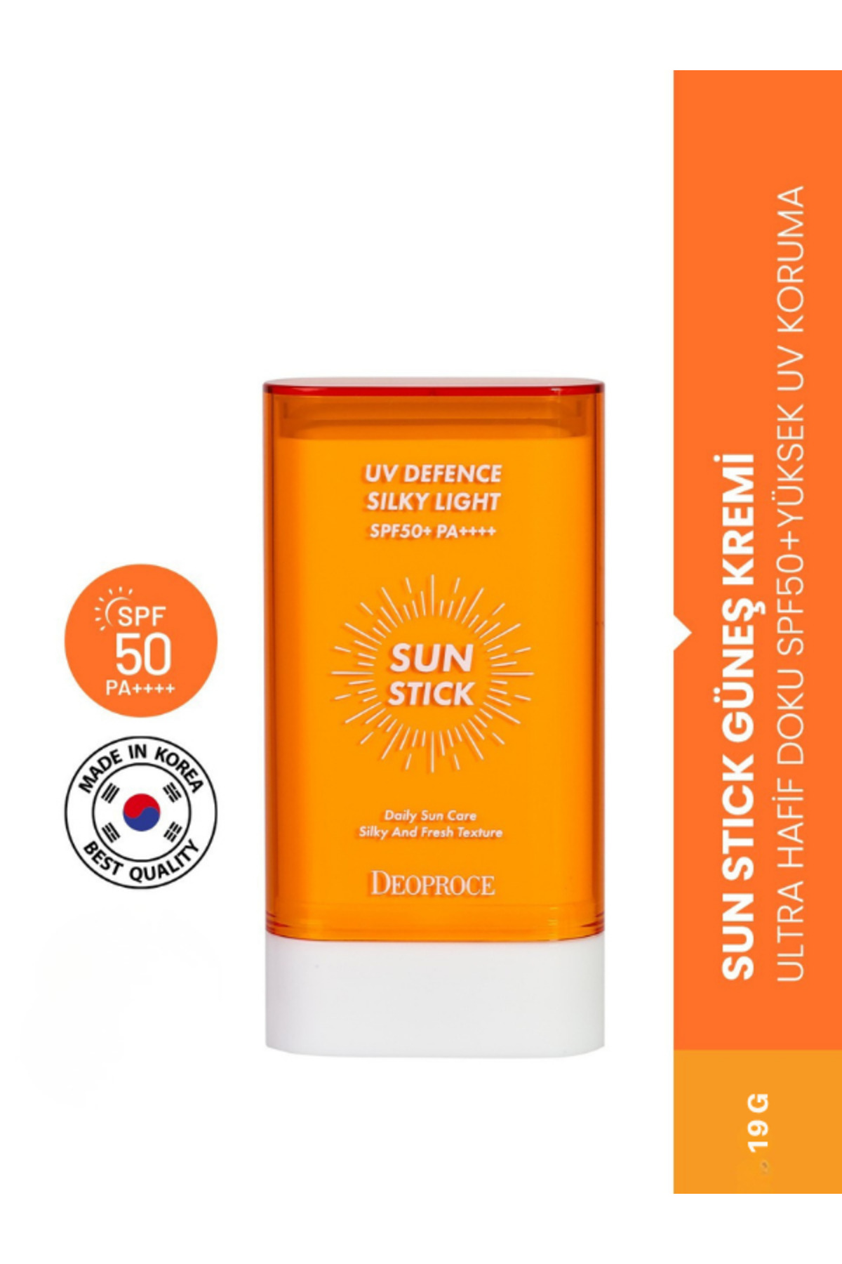 DEOPROCE Sun Stick Güneş Kremi Ultra Hafif Doku Spf50 Pa Yüksek Uv Koruma 18 gr