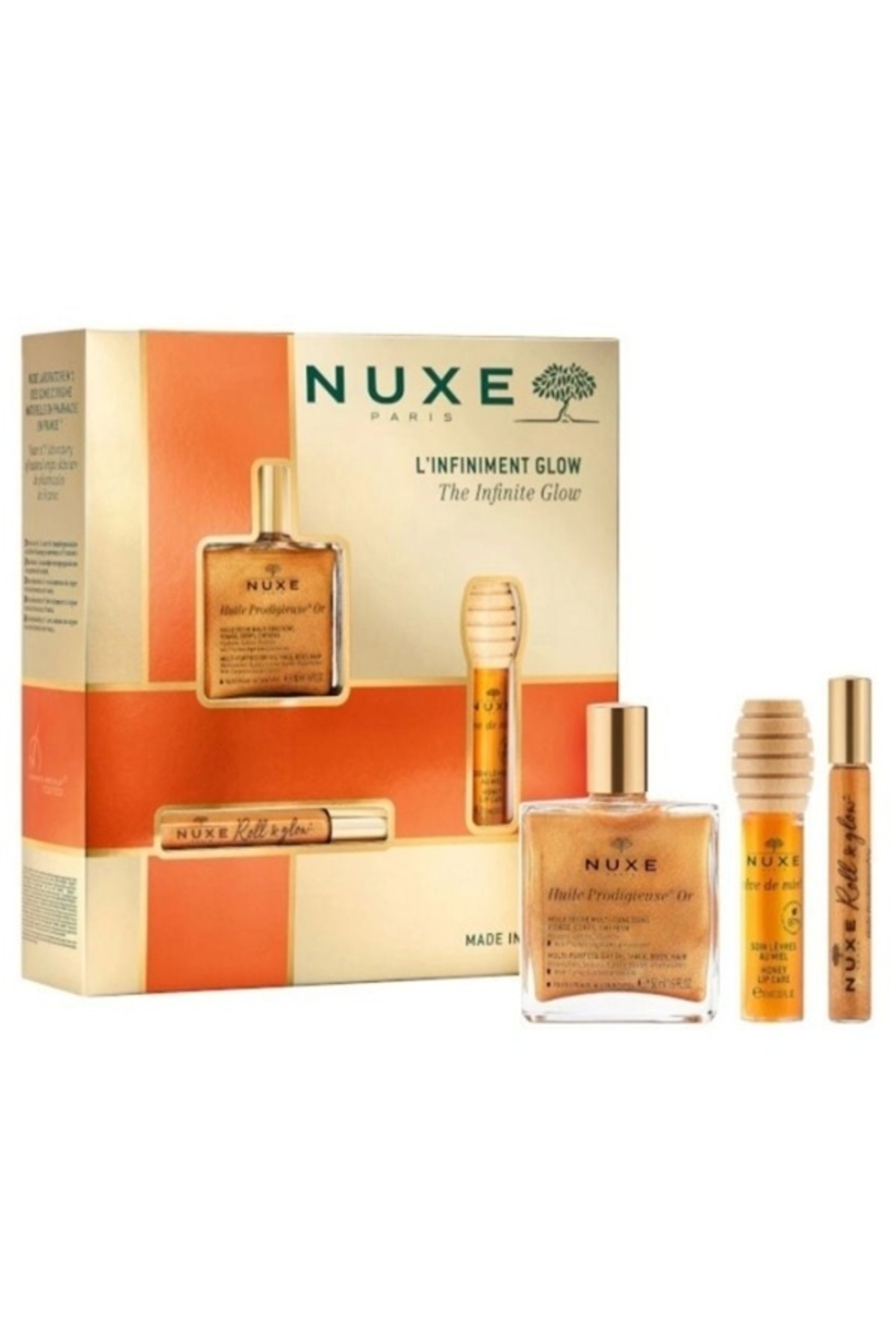 Nuxe XMAS The Infinite Glow Altın Işıltısı ile Parlak Bir Görünüm Veren Aydınlatıcı Set