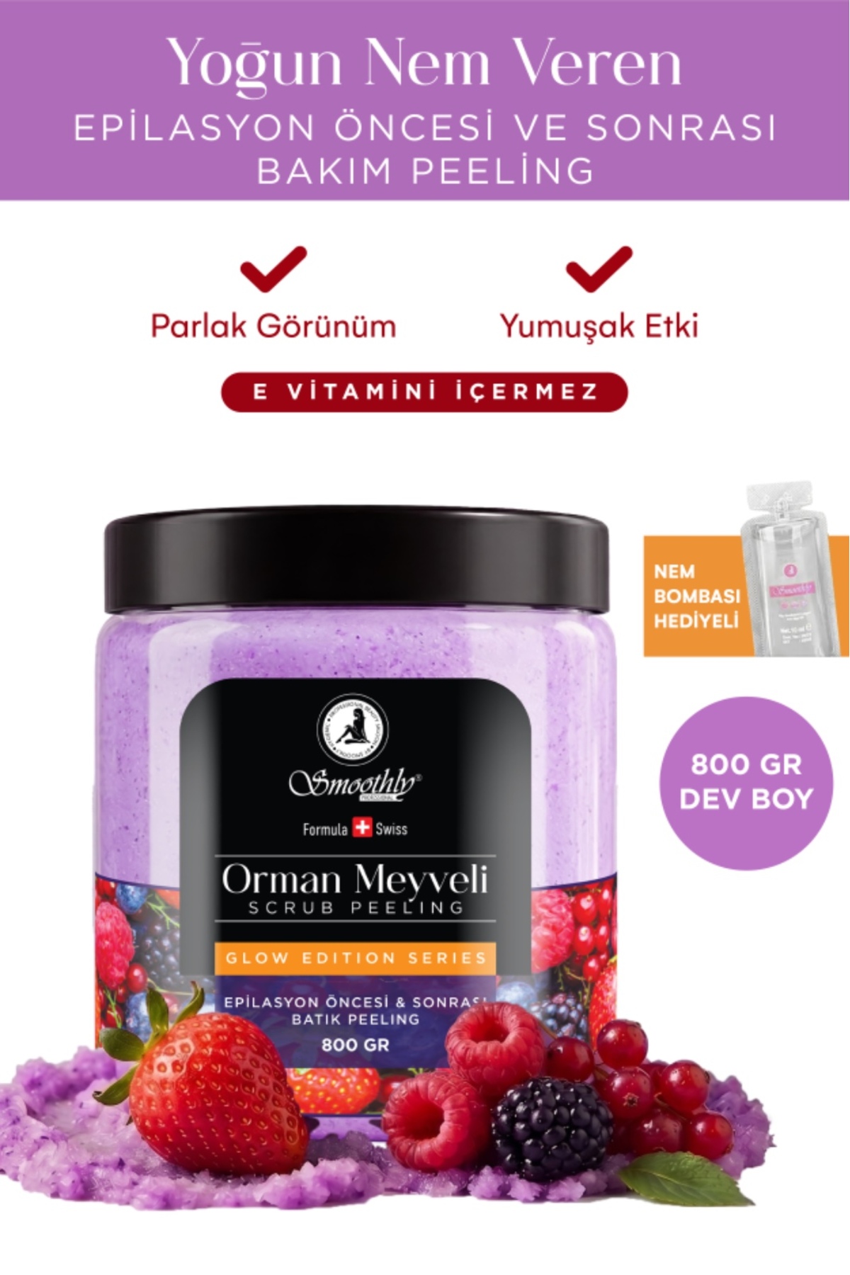 Smoothly Orman Meyveli Batık Karşıtı Ve Nem Bombası Vücut Peelingi 800 g