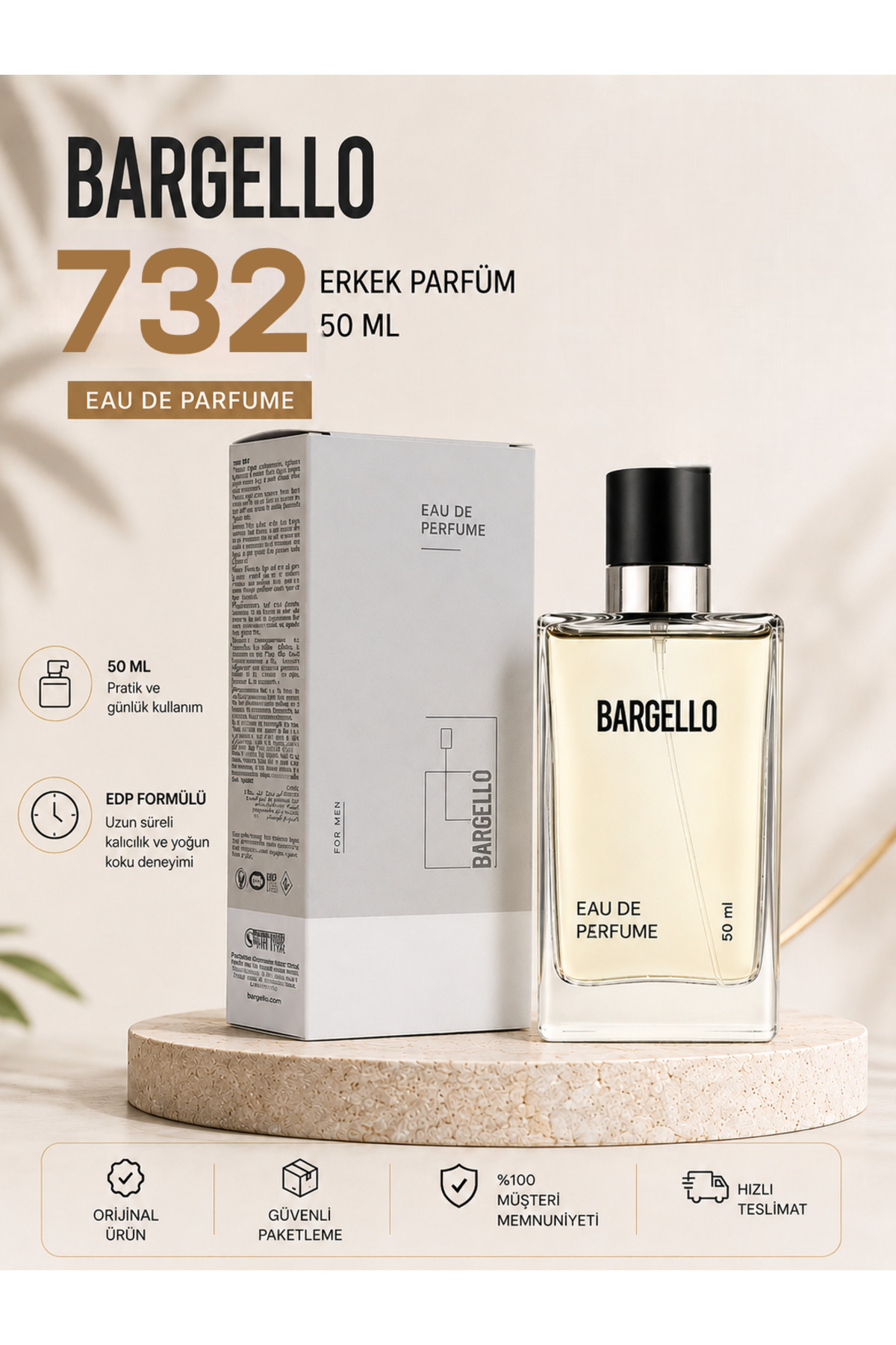 Bargello ERKEK PARFÜM 732 WOODY 50 ML EDP 8691841304595