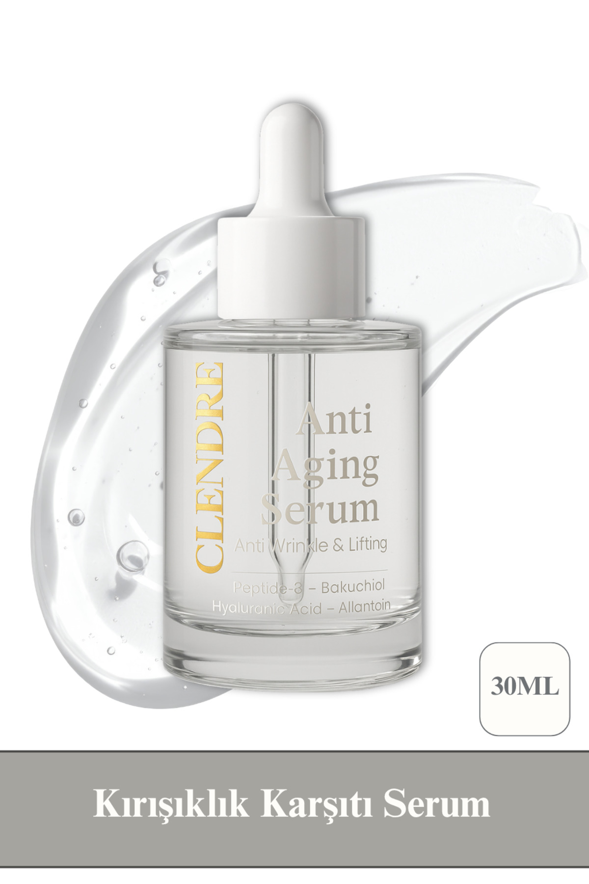 CLENDRE Botoks Etkili Nemlendirici Serum – Kırışıklık Karşıtı & Kolajen 30 ML
