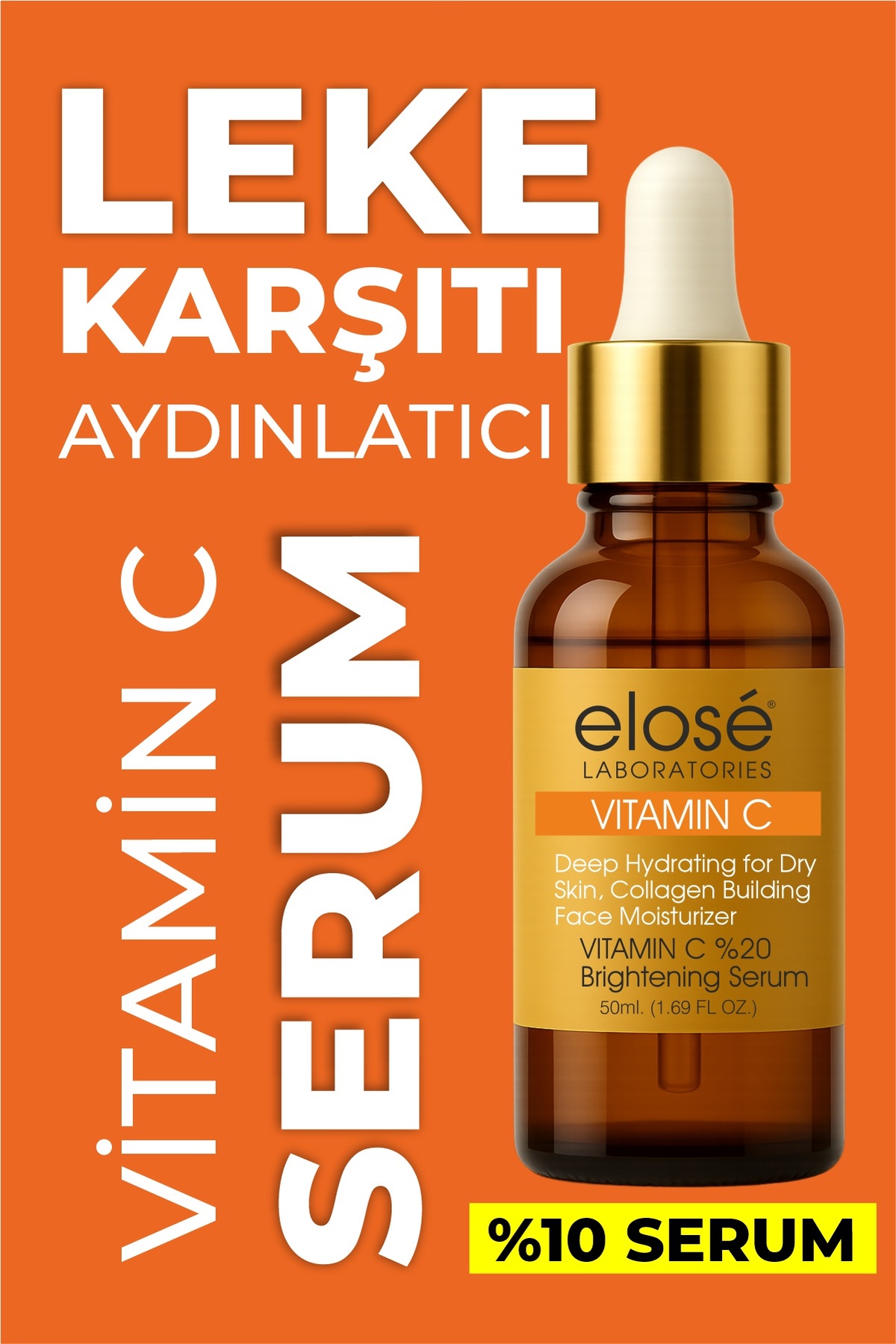 Elose Leke Karşıtı Aydınlatıcı Vitamin C Yüz Bakım Serumu 50ml