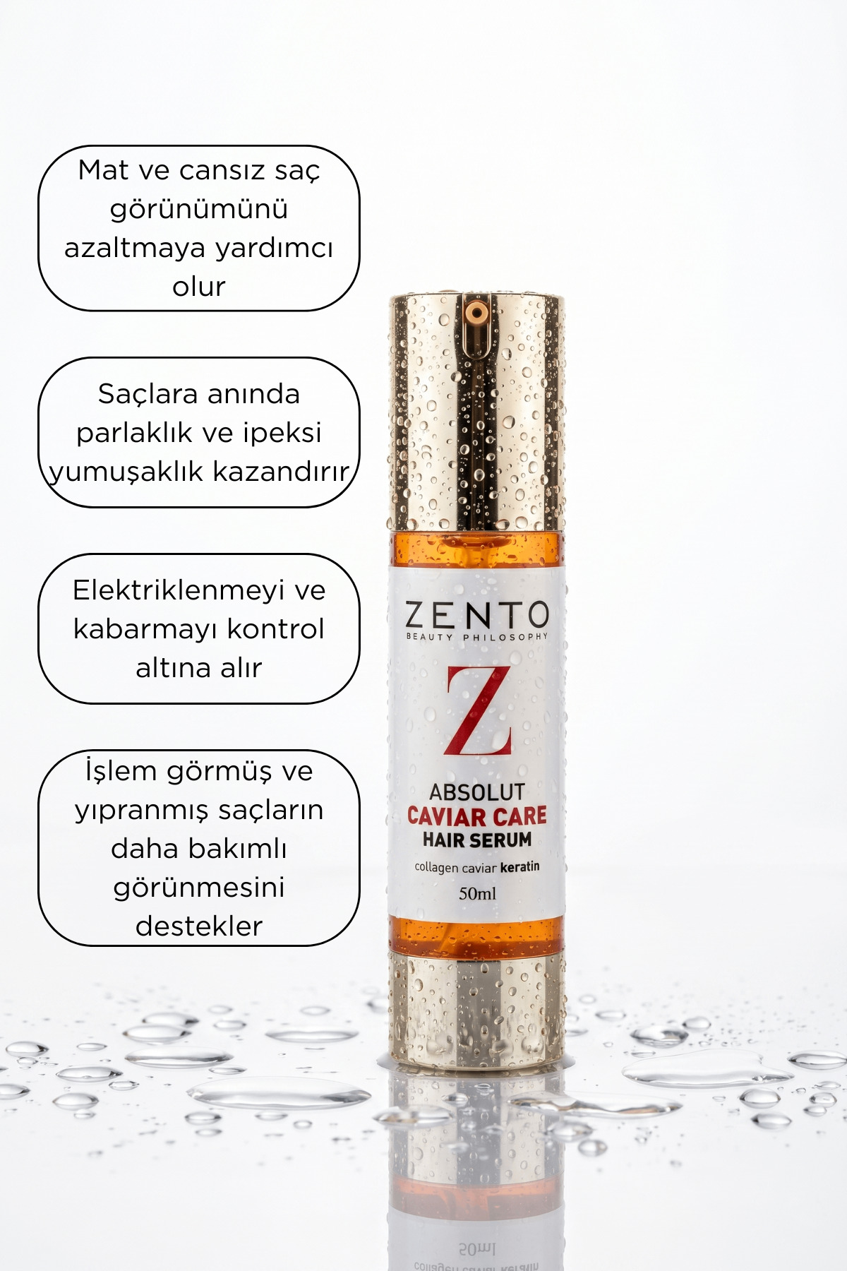 ZENTO Absolute Cavıar Care Haır Havyar Bakım Serum 50 ml