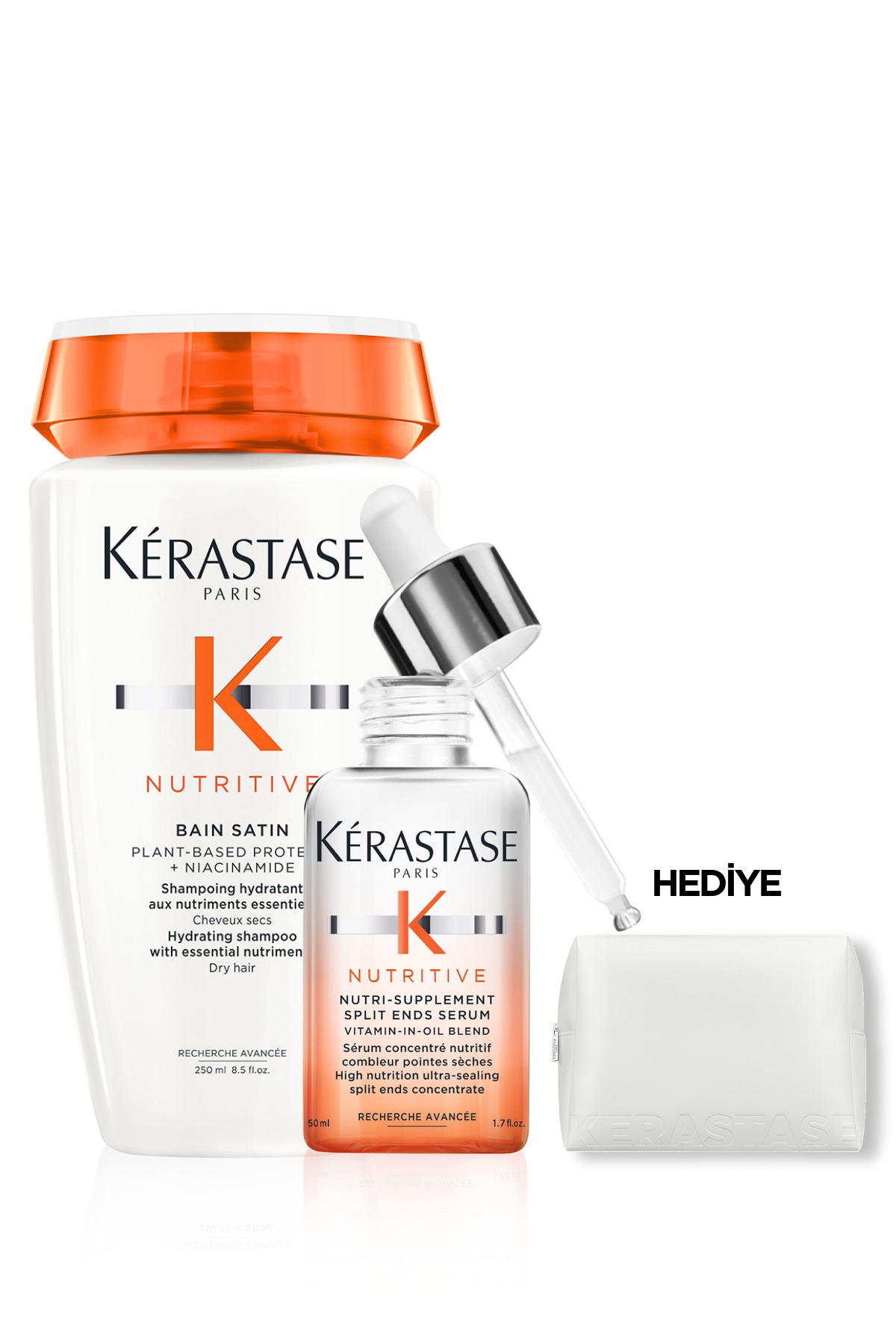 Kerastase Nutritive Kuru Saçlar Için Saç Bakım Seti - Şampuan & Serum