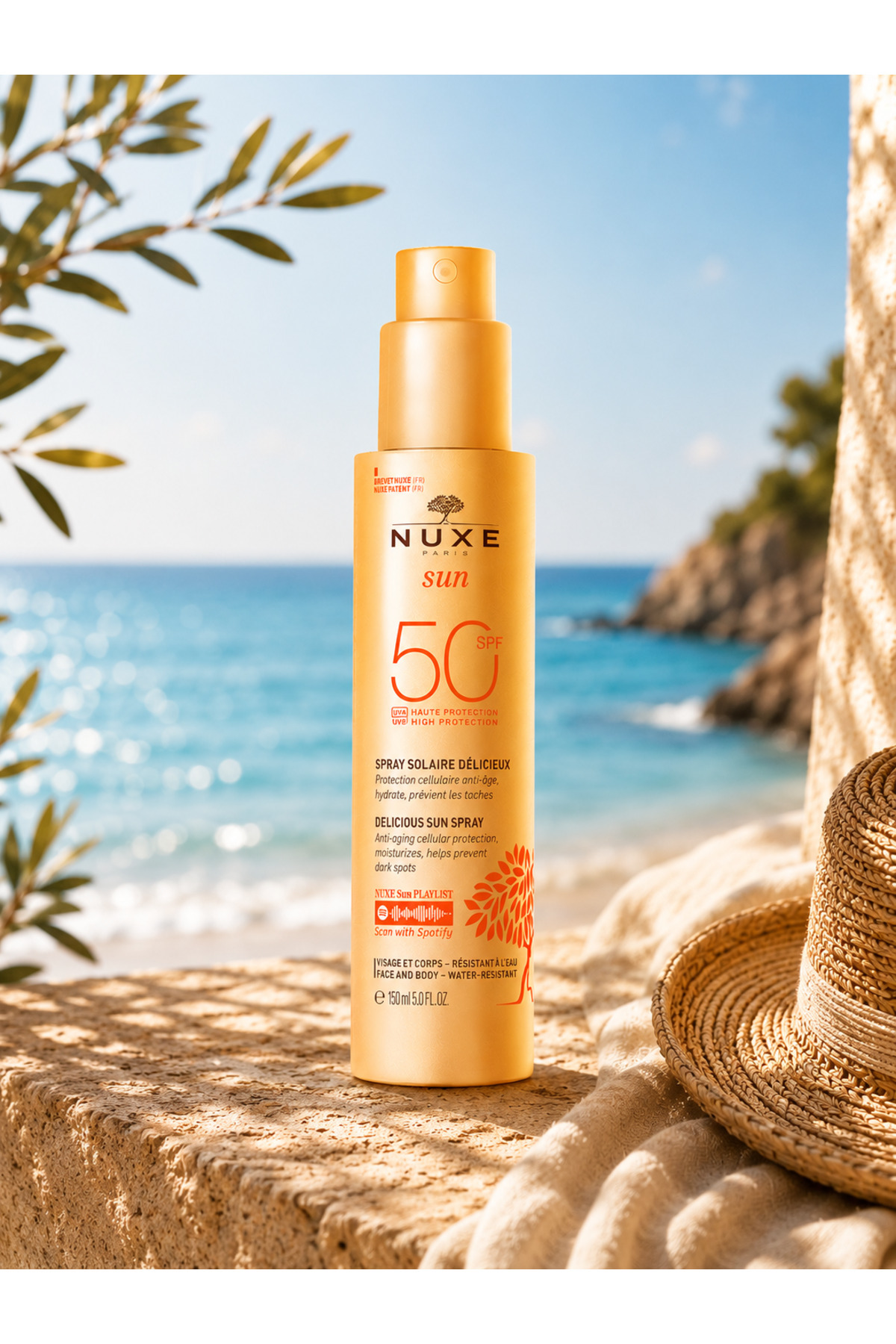 Nuxe Hücresel Yaslanmaya Karsı Koruma ve Işıltılı Cilt Sağlayan SPF 50+Güneş Koruyucu Yüz ve Vücut Sütü 150ml