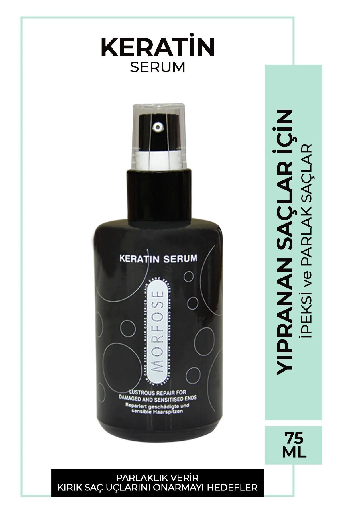 Morfose Keratin Saç Serumu 75 ML - Yıpranmış Saçlar için - mrfs