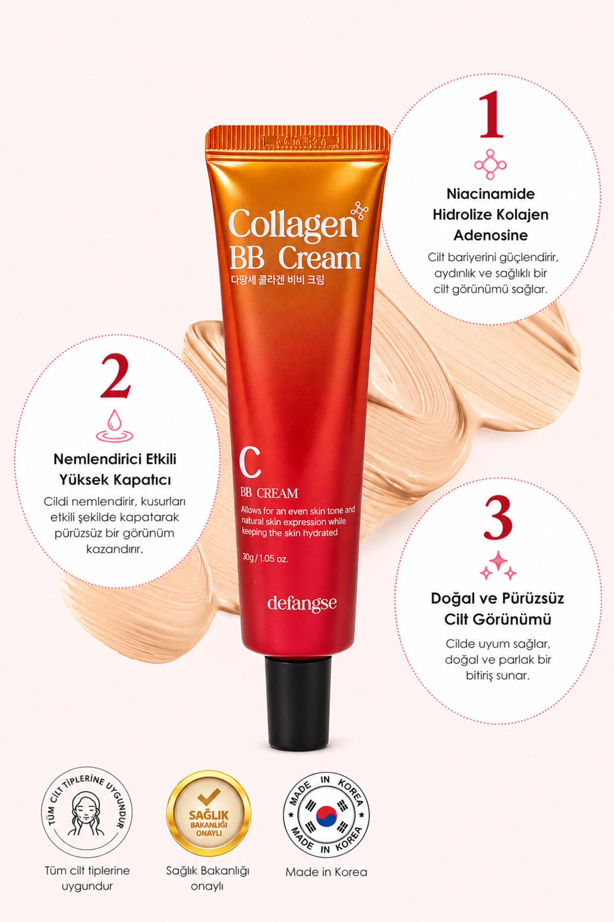 MBL Teresia Collagen BB Cream – Mükemmel Kapatıcılık Sunan Yoğun Nem & Doğal Görünüm Etkili BB Cream