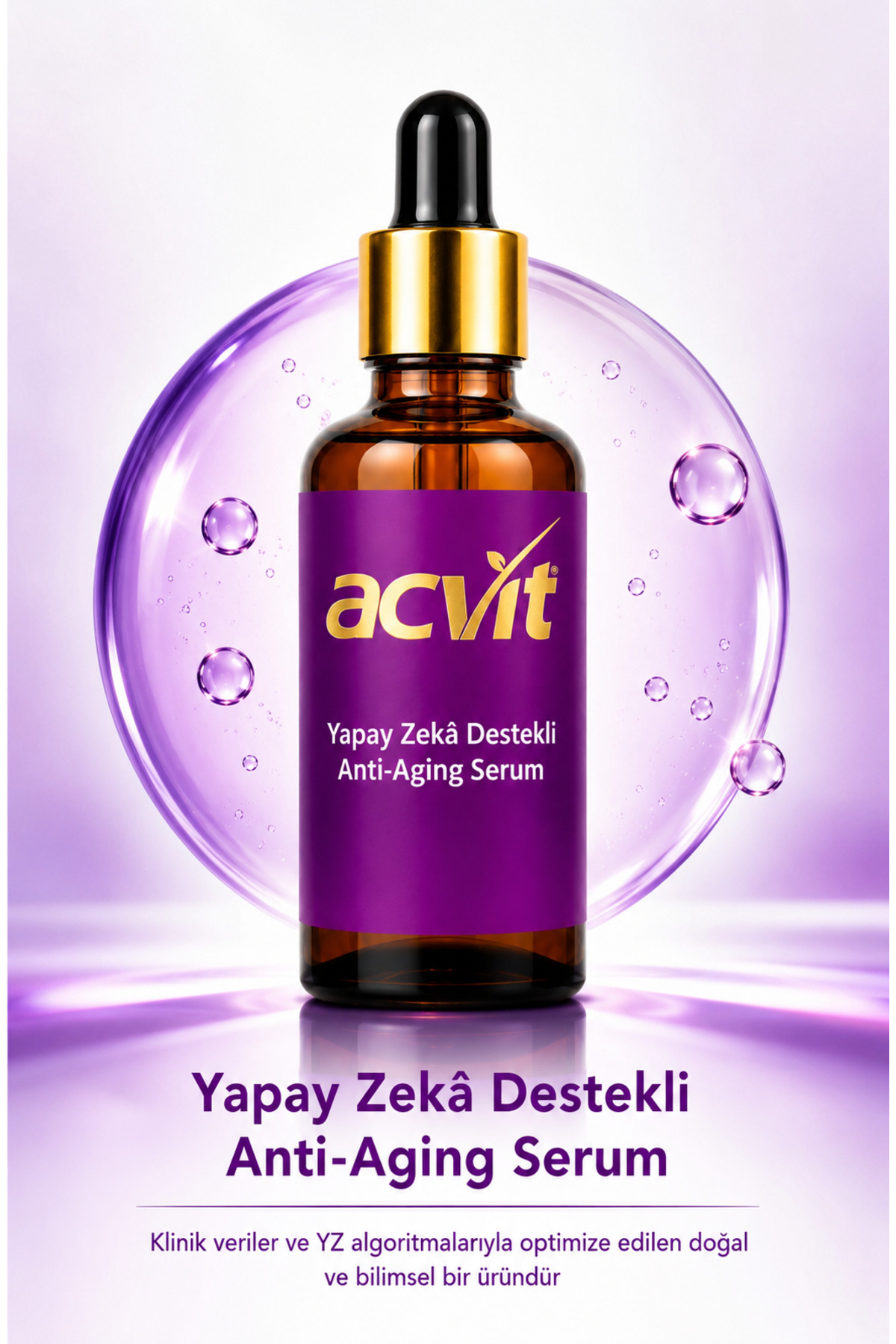 Acvit Yapay Zeka Anti Aging Serum 50 ML | Kırışıklık Karşıtı, Sıkılaştırıcı ve Cilt Yenileyici Bakım