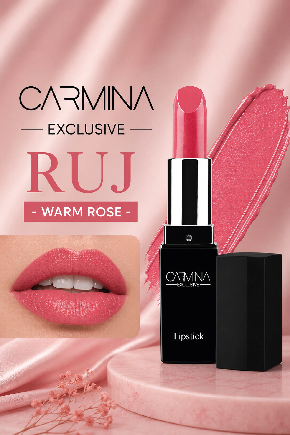 Huncalife Kadın Carmına Exclusıve Ruj - Warm Rose