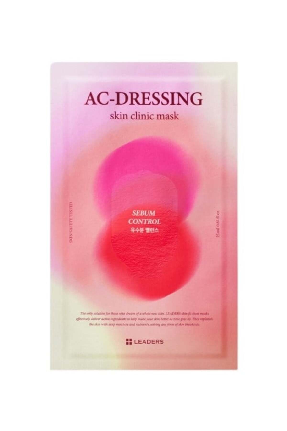 Leaders AC-Dressing Skin Clinic Mask | Akne ve Hassas Ciltler İçin Yatıştırıcı Kağıt Maske