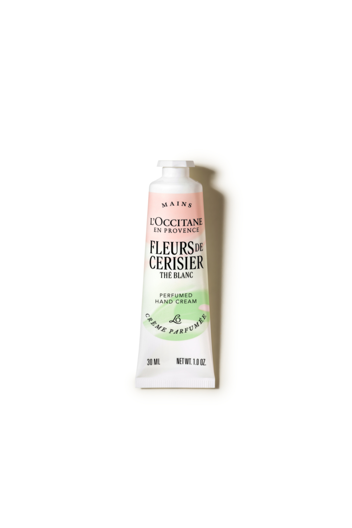 L'Occitane Fleurs de Cerisier Blanc Parfümlü El Kremi, Kiraz ve Beyaz Çay Özlü, Limited Edition, 30 ml