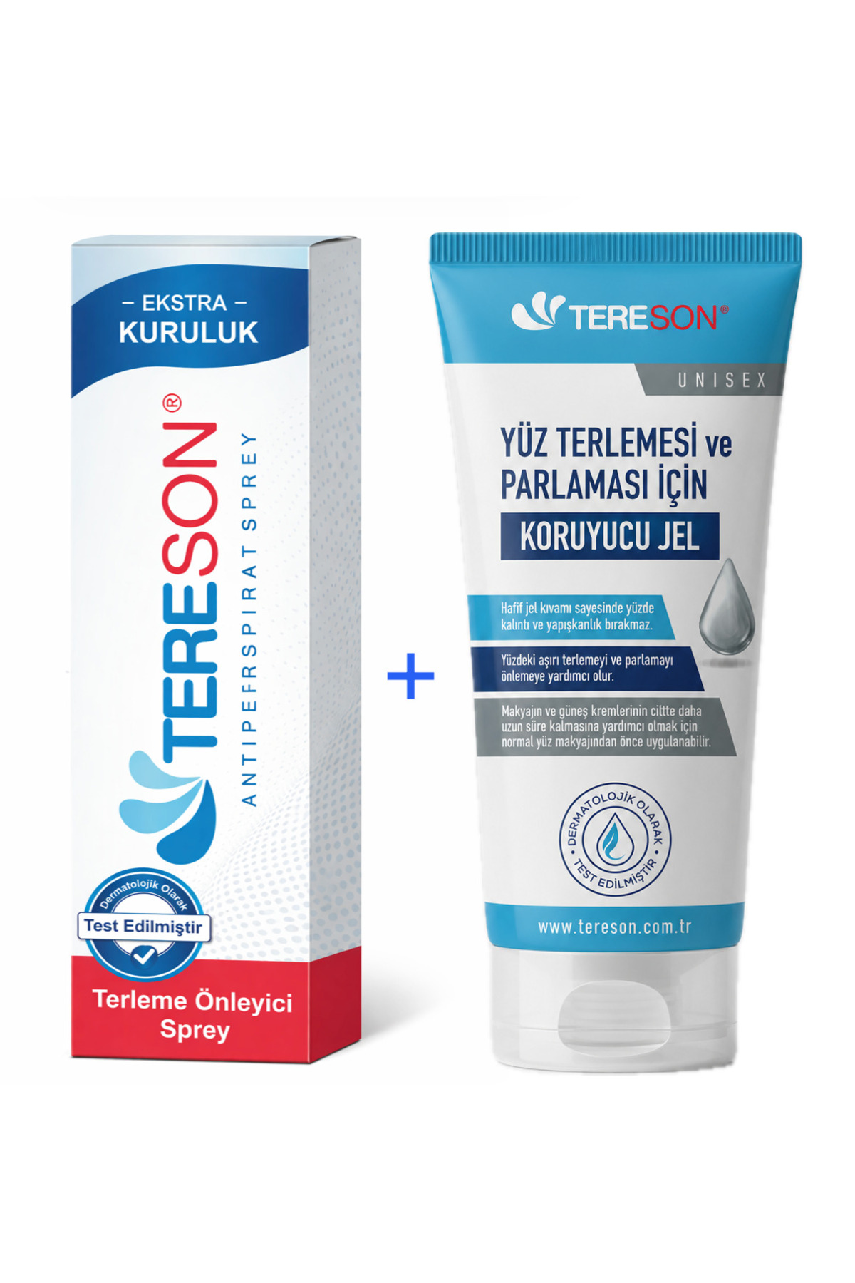 Tereson Terleme Önleyici Sprey 50 Ml + Yüz Terlemesi Ve Parlaması Için Koruyucu Jel 50 Ml
