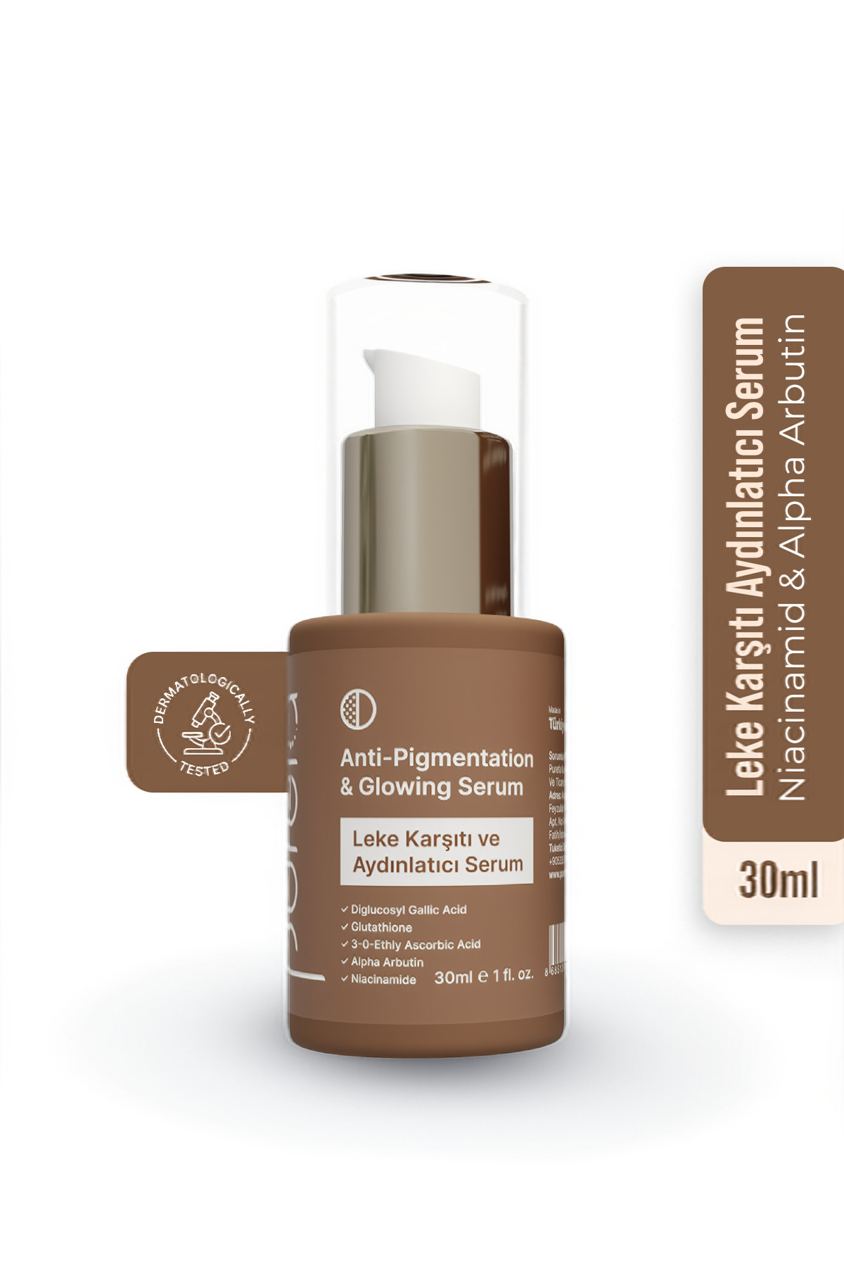 Purefa Leke Karşıtı Aydınlatıcı Serum Niacinamide & Alpha Arbutin 30 ml