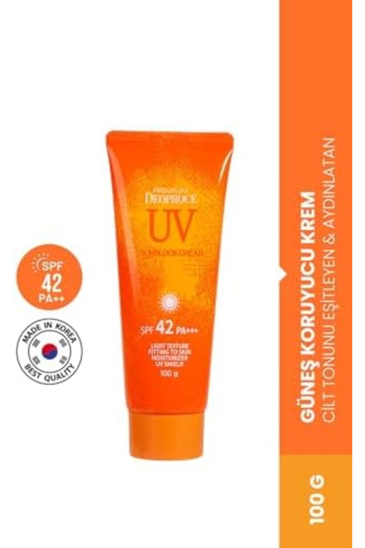 Yıldızan Deoproce Cilt Tonunu Eşitleyen ve Aydınlatan Yüksek Koruma Faktörlü Güneş Kremi 100G Uv Sunblock Cre