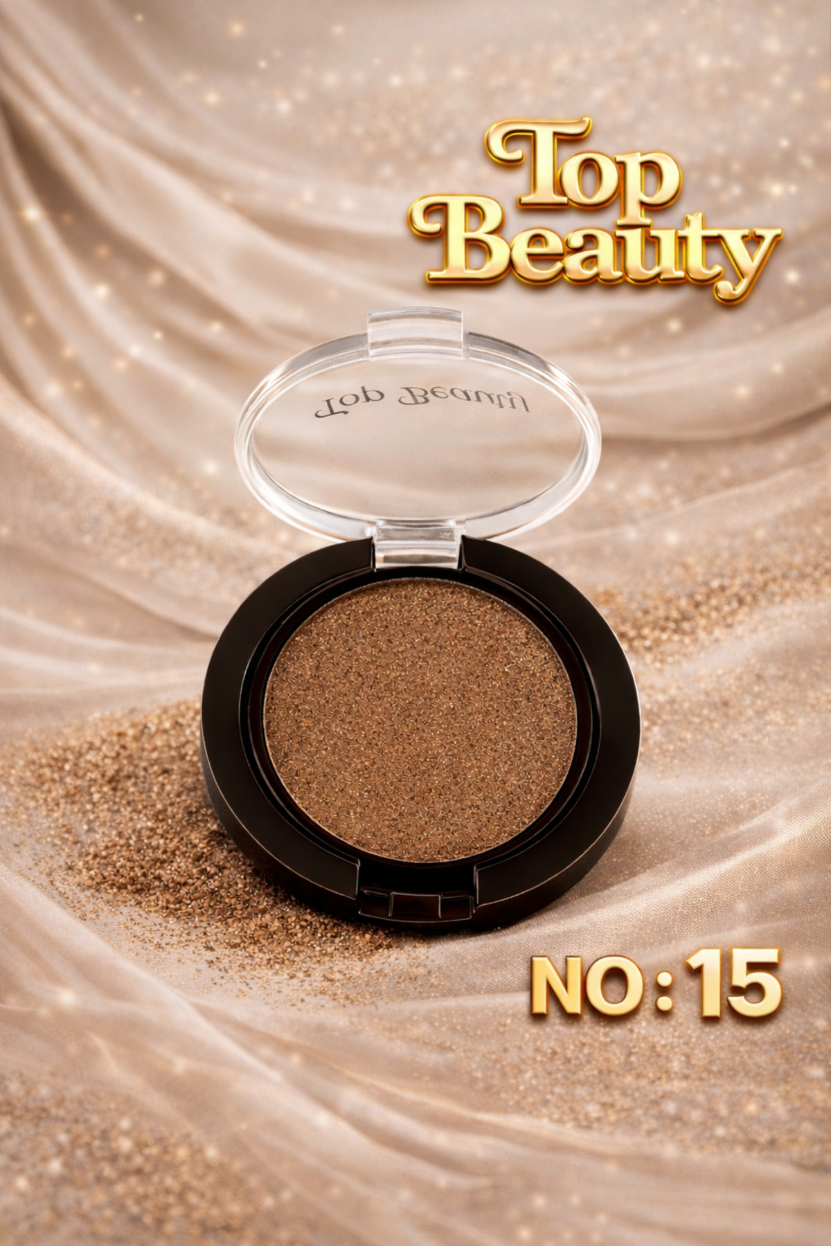 Top beauty Işıltılı Tekli Göz Farı – Kahverengi No:15 (Eyeshadow)