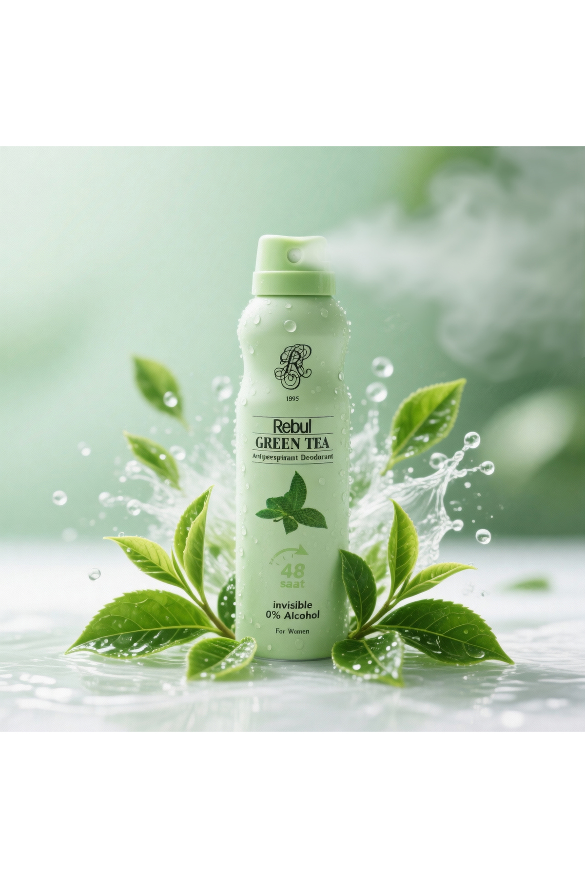 Rebul Green Tea Alkolsüz Kadın Deodorant 150 ml - Yeşil Çay Ferahlığı ve Tam Koruma