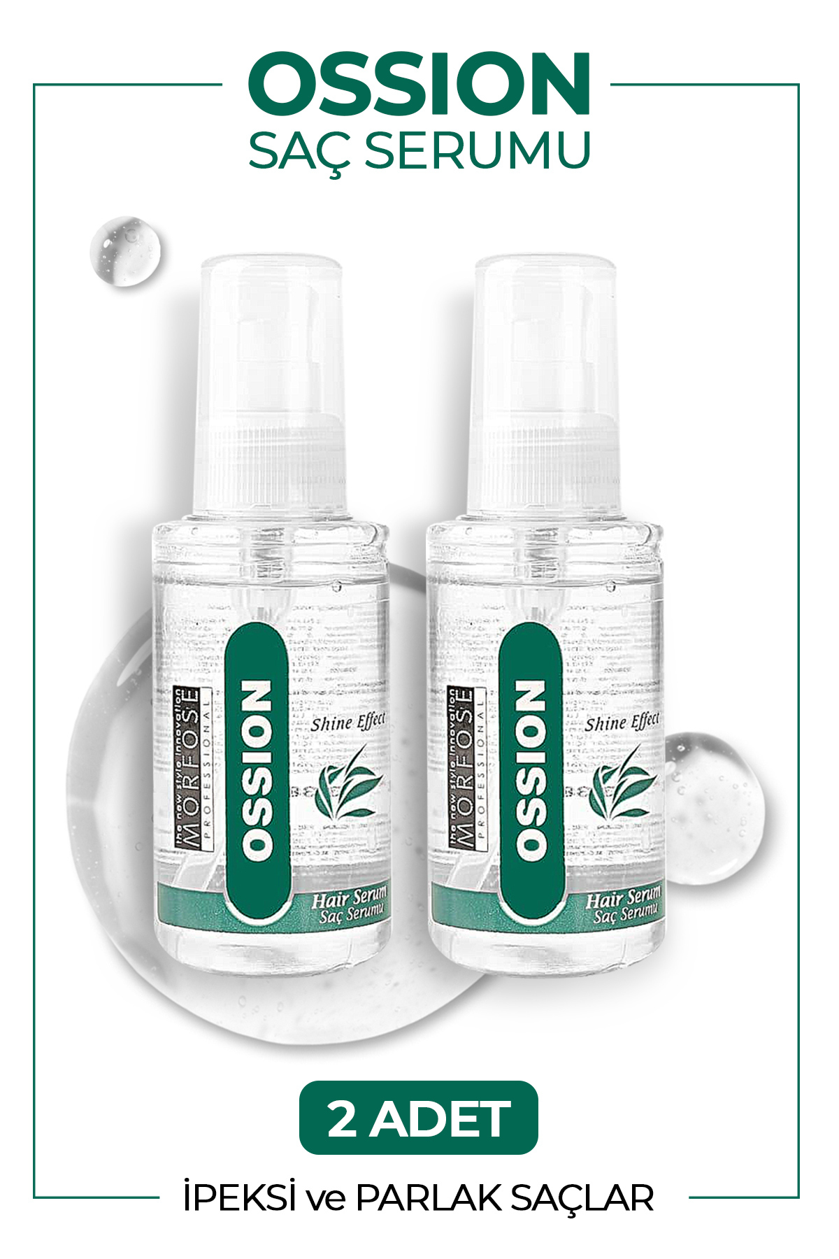 Ossion Saç Serumu 100 ml 2 Adet - Parlaklık, Saç Onarımı