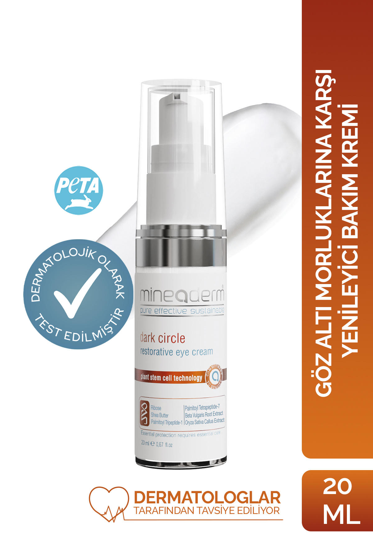 mineaderm Göz Altı Morluklarına Karşı Yenileyici Bakım Kremi/dark Circle Restorative Eye Cream