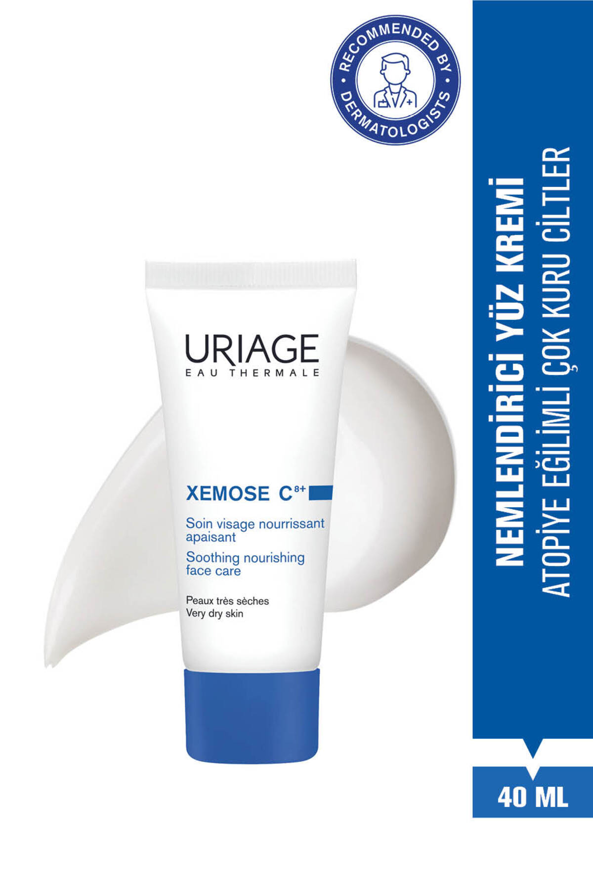 Uriage XEMOSE C8+ Atopiye Eğilimli ve Çok Kuru Ciltler İçin Yüz Kremi 40 ml