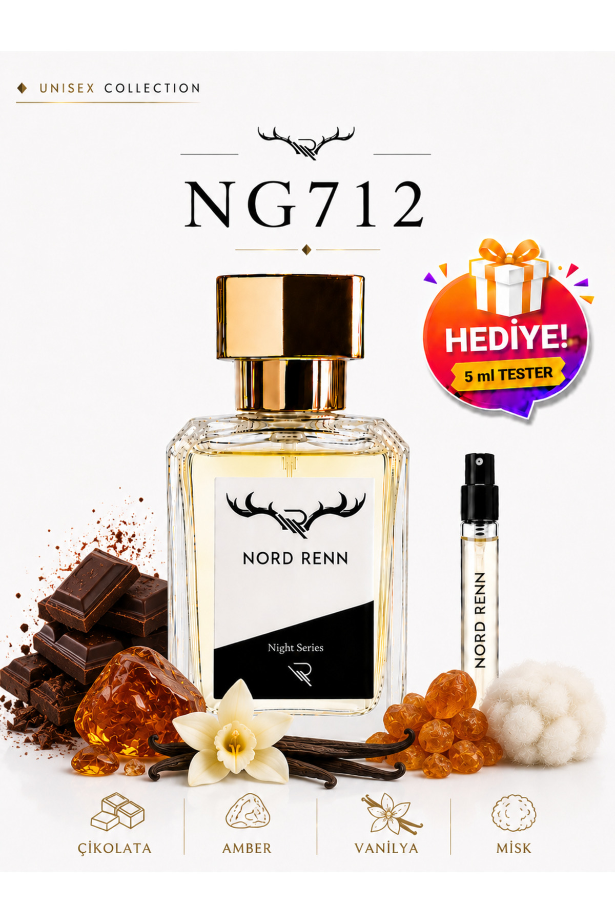NORD RENN NG712-Afro No.7-Unisex--Çekici-Yoğun Yayılım-Gün boyu Kalıcı