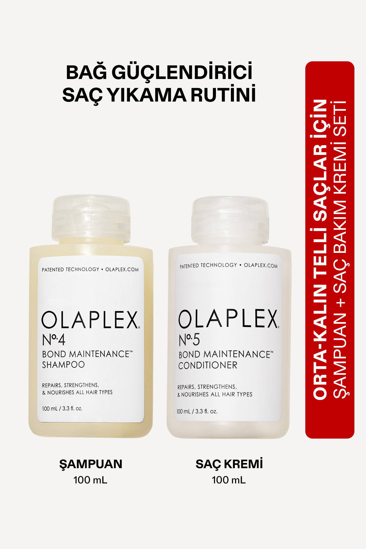 Olaplex Daily Cleanse Condition Travel Duo Saçları Temizleyen Nemlendiren Onaran Bağ Güçlendirici Set