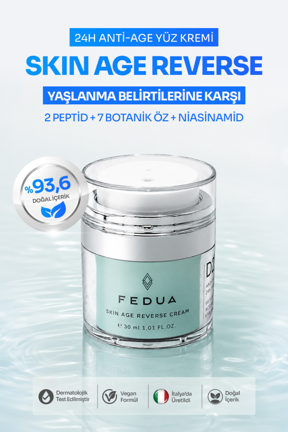 Fedua Skin Age Reverse Anti Age Yaşlanma Karşıtı Yüz Kremi 30 ml