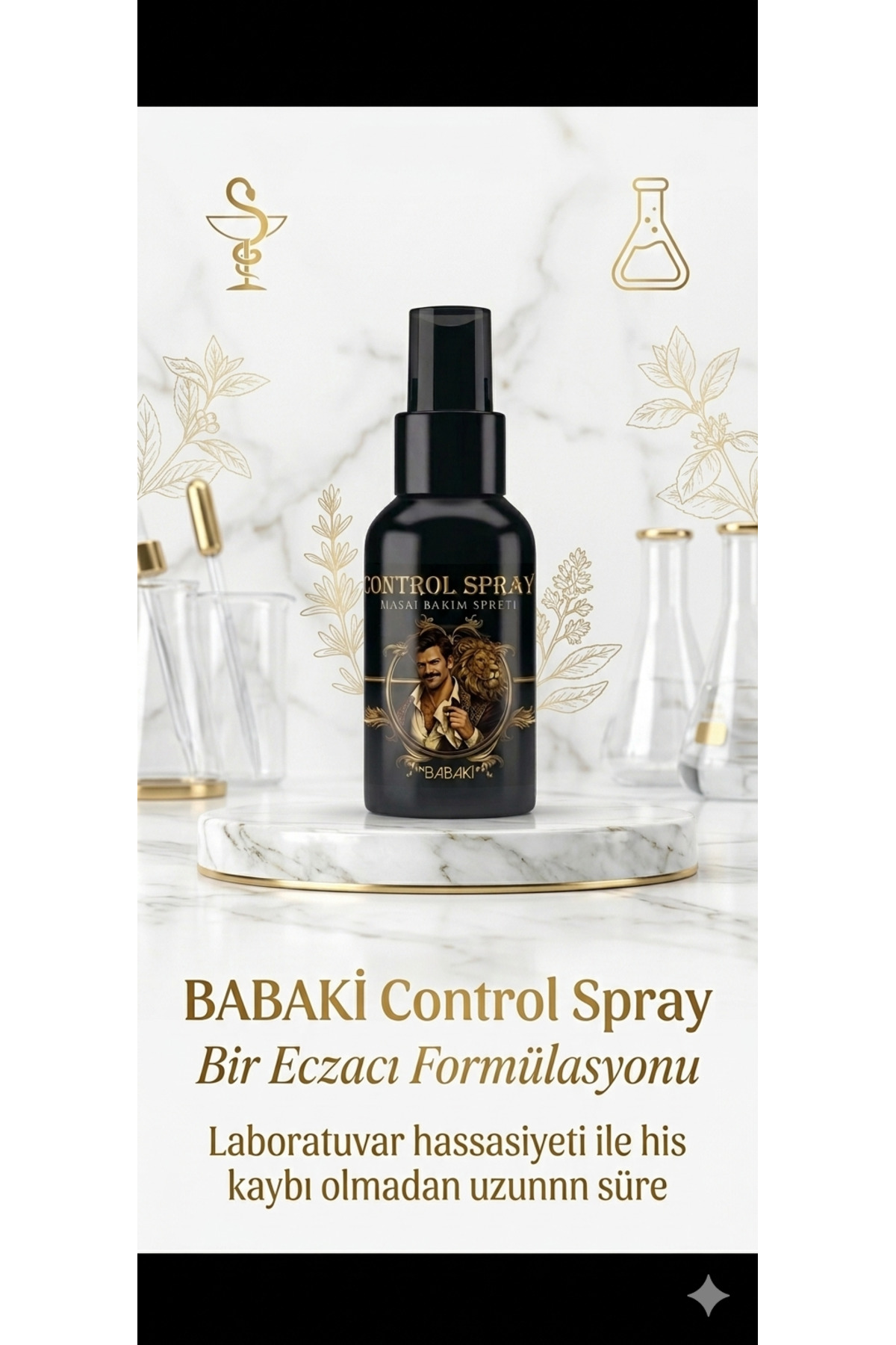 babaki Erkeklere Özel Ve Gciktirici Etkili Bakım Spreyi 30 ml Contol Spray