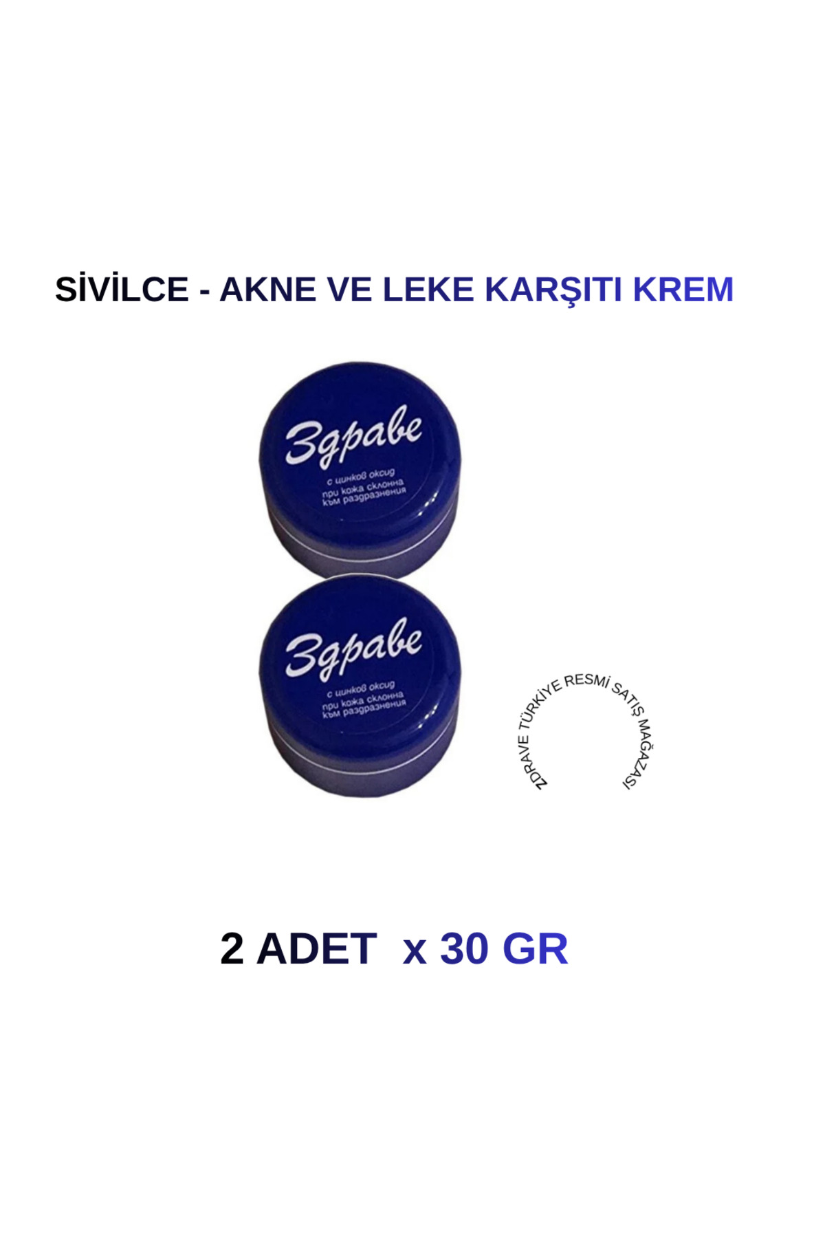 ZDRAVE 3gpabe ( ZDRAVE) Bulgar Kremi 30 Gr. 2'li Avantajlı Paket