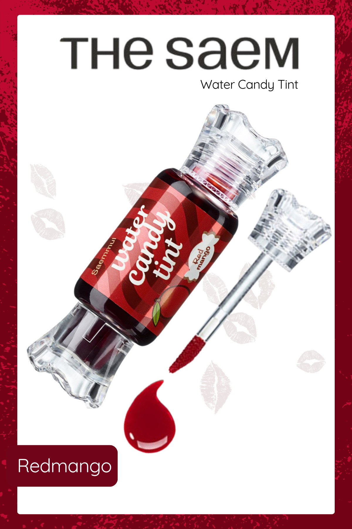 THE SAEM Saemmul Water Candy Tint - Nem Sağlayan Parlak Görünümlü Tint 10 gr - Redmango (VİONİNE)