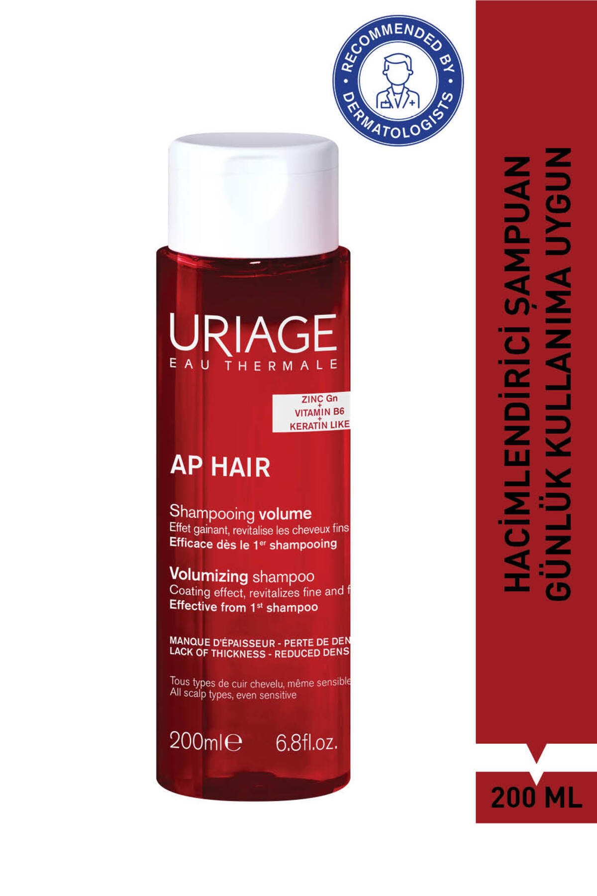 Uriage AP HAIR Saç Dökülmesini Engelleyen ve Saçı Besleyen Günlük Şampuan 200 ml