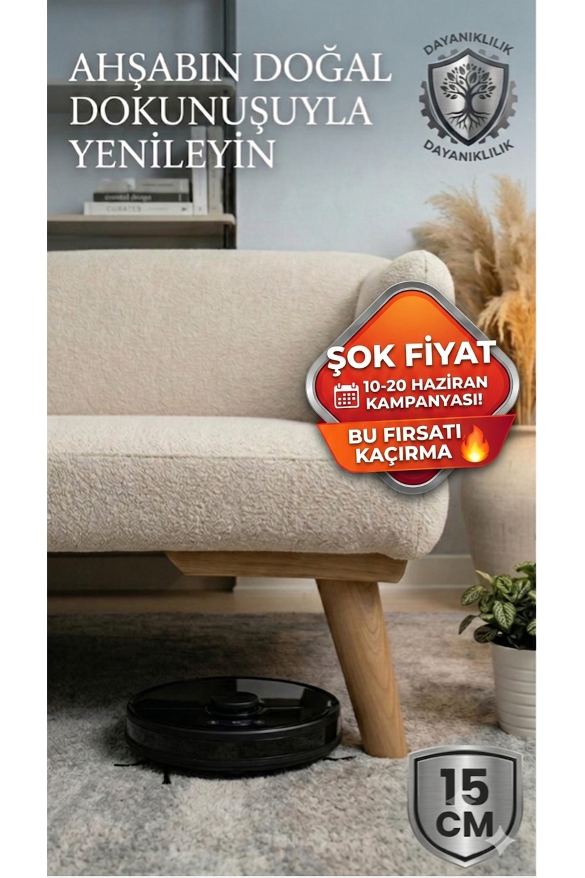 ŞİVAN DİZAYN 15 Cm Ahşap Mobilya Ayağı 1. Sınıf Gürgen Ağacı Mobilya Kanepe Koltuk Tv Ünitesi Mobilya Ayakları