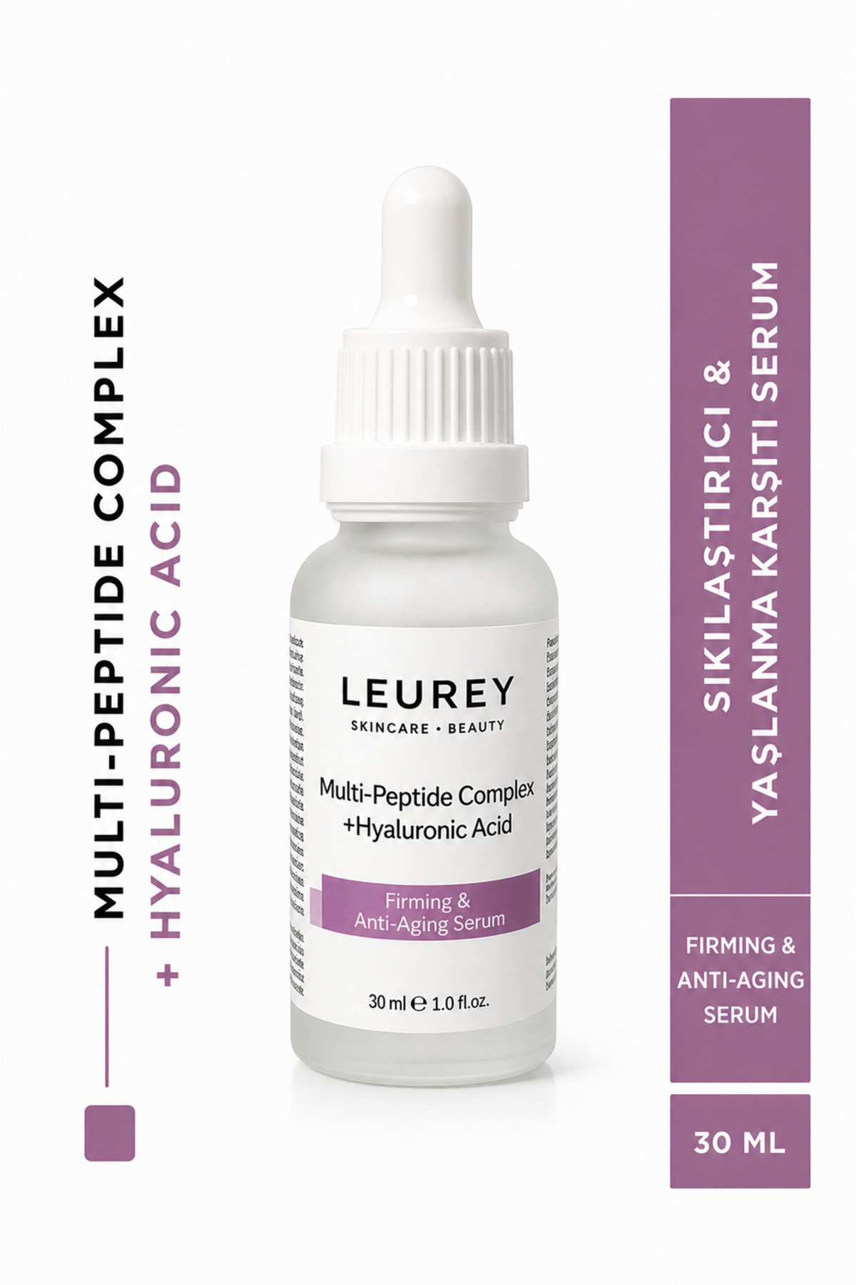 LEUREY Multi-Peptide + HA Serum - Sıkılaştırıcı, Kırışıklık ve Yaşlanma Karşıtı Serum 30ml