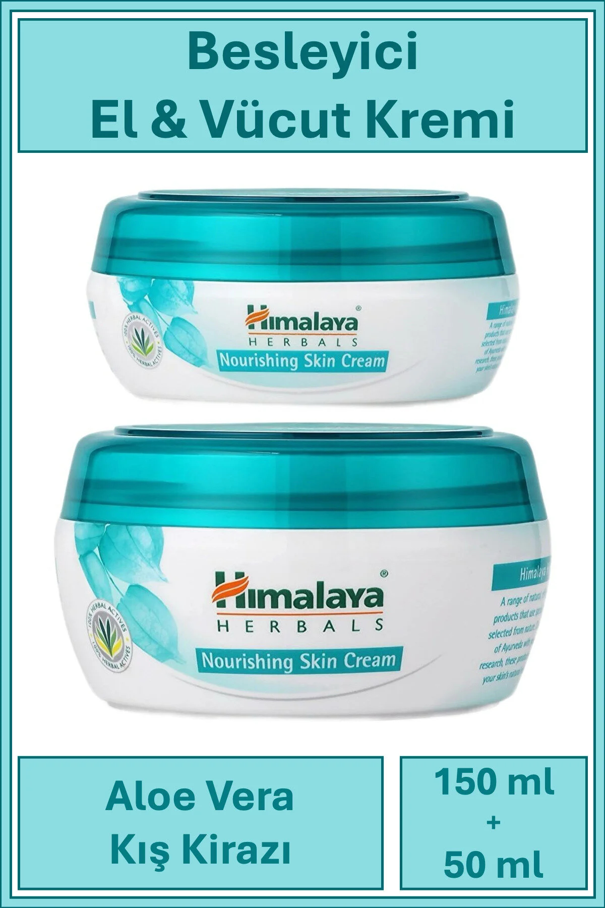 Himalaya Since 1930 Besleyici El Ve Vücut Kremi, Kış Kirazı, Nemlendirici, Yağsız, Su Bazlı, Tüm Ciltler, 150 Ve 50 Ml