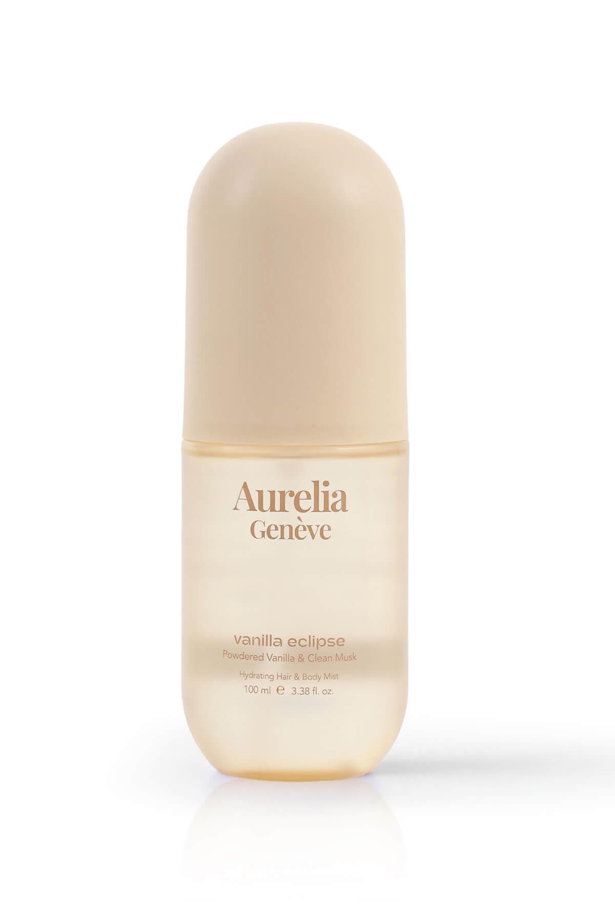 Aurelia Genève Hydrating Hair & Body Mist Vanilla Eclipse - Nemlendirici Etkili Saç & Vücut Misti - Pudramsı Vanily