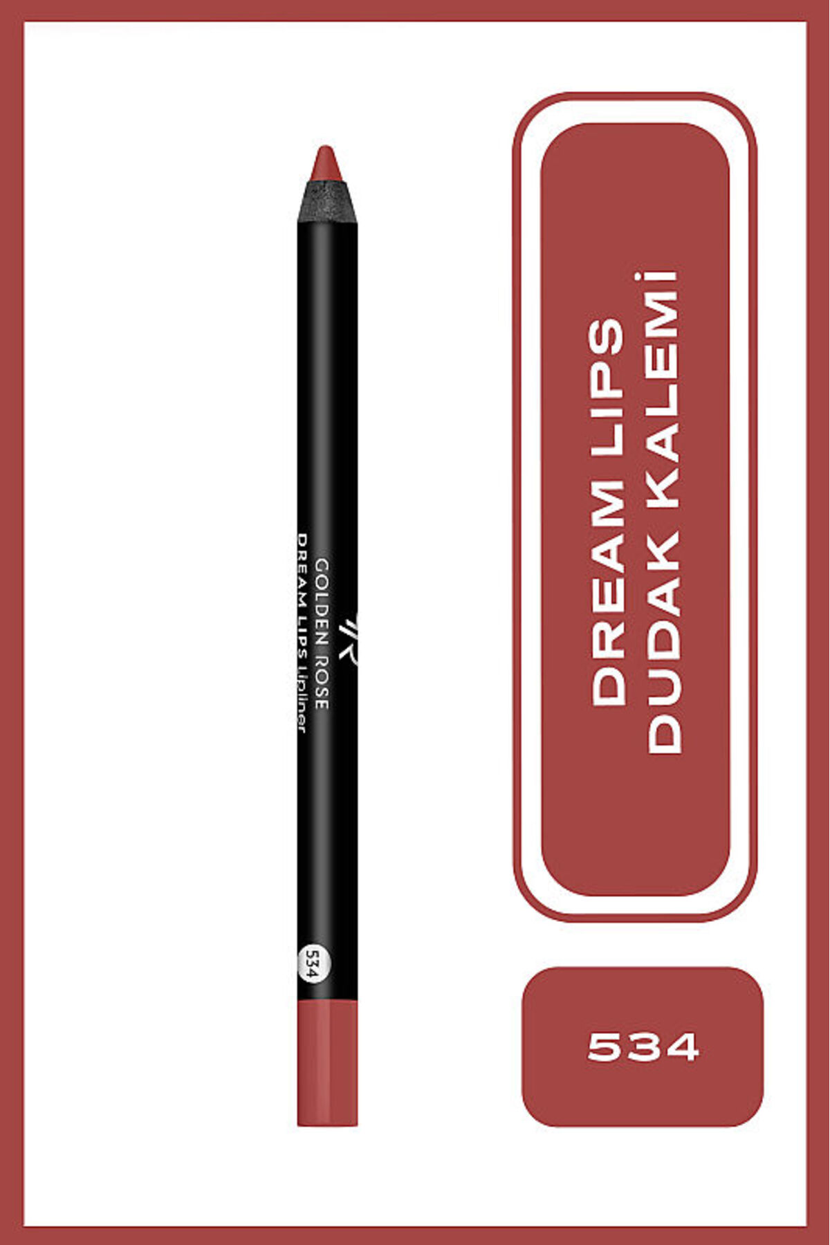 Golden Rose Dream Lips Lipliner - 534 Maroon - Dudak Kalemi