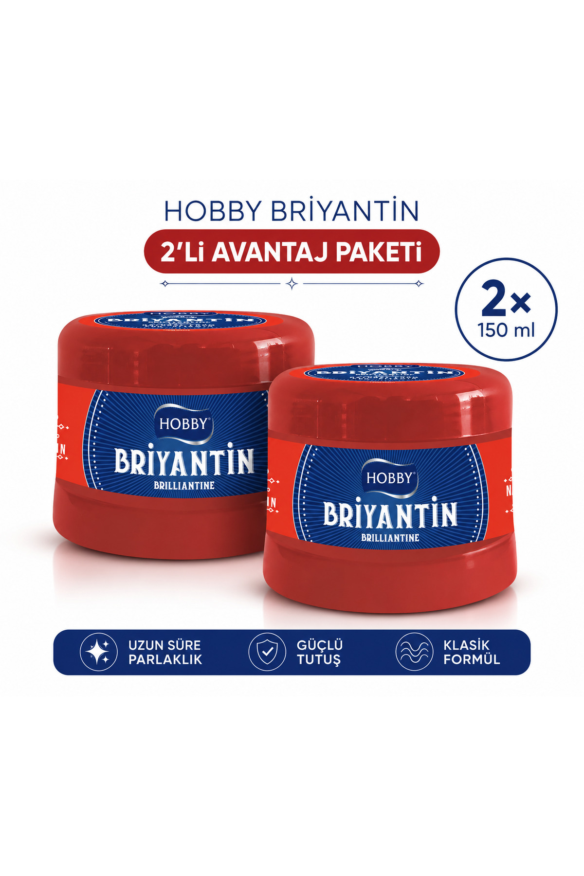 Hobby Briyantin Naturel Form 150 ml x 2 Adet