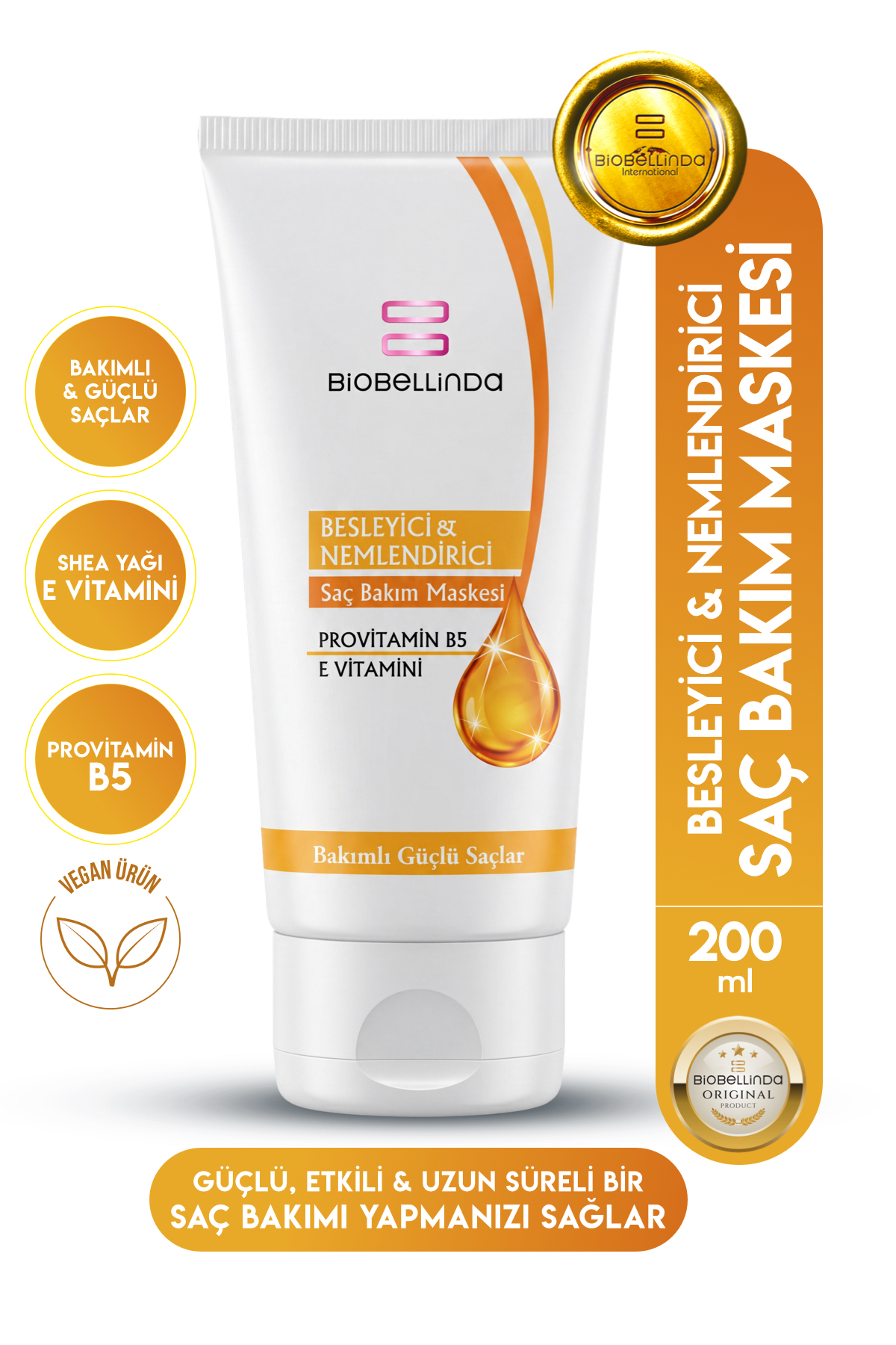 BioBellinda Doğal Biobelinda Besleyici Ve Nemlendirici Saç Bakım Maskesi 200 ml