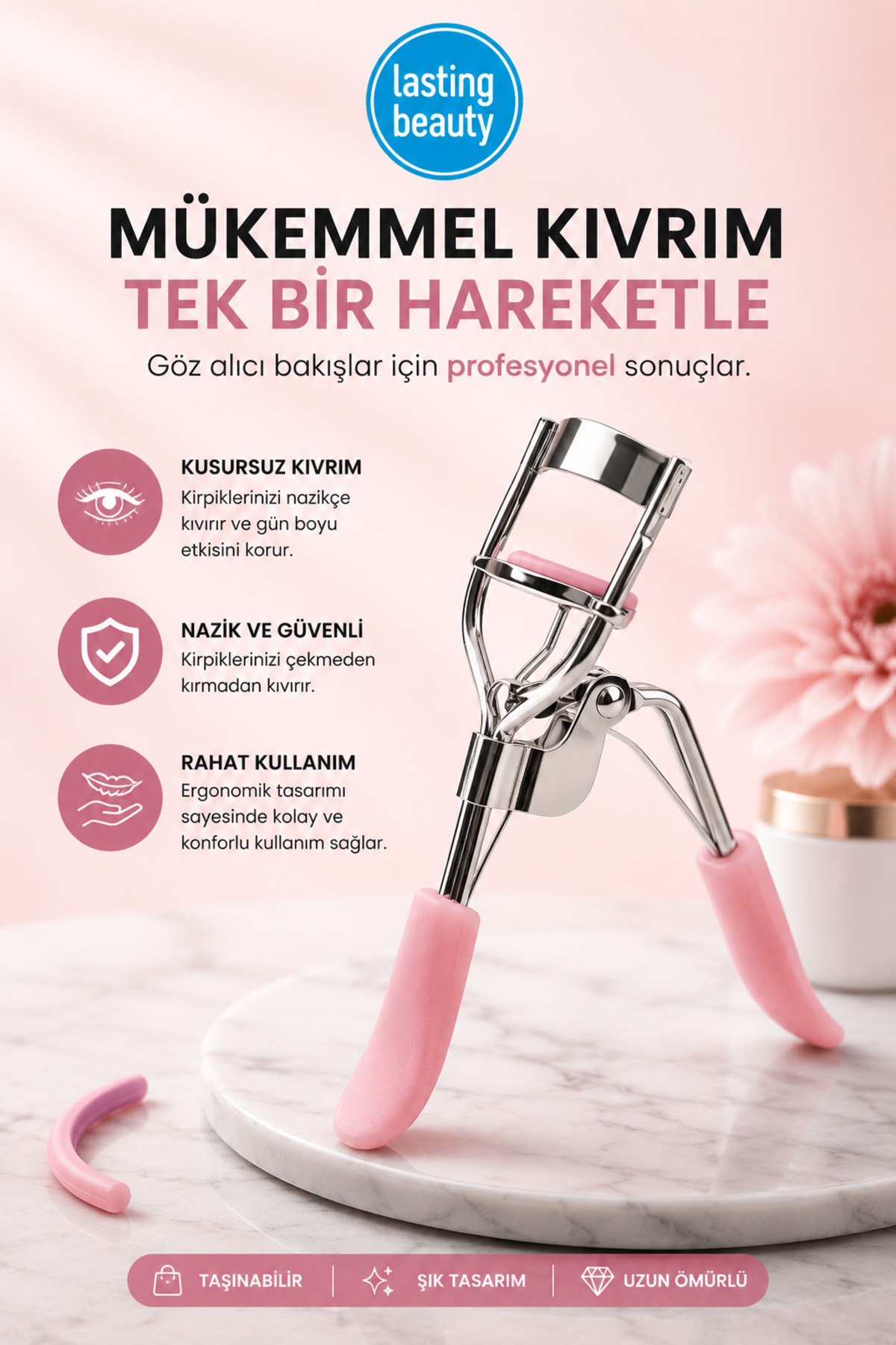 lasting beauty Kirpik Kıvırma Aleti Makası – Full Lash Curler