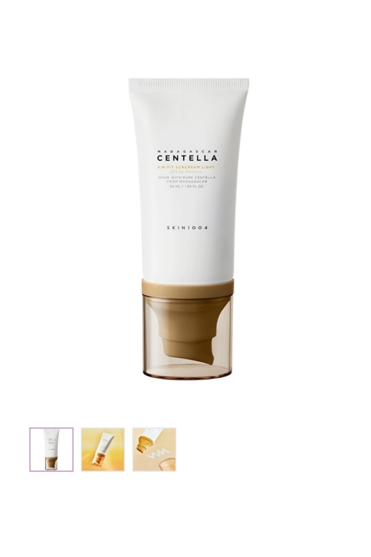 skin1004 centella madagascar Madagascar Centella Air-Fit Suncream Light 50m