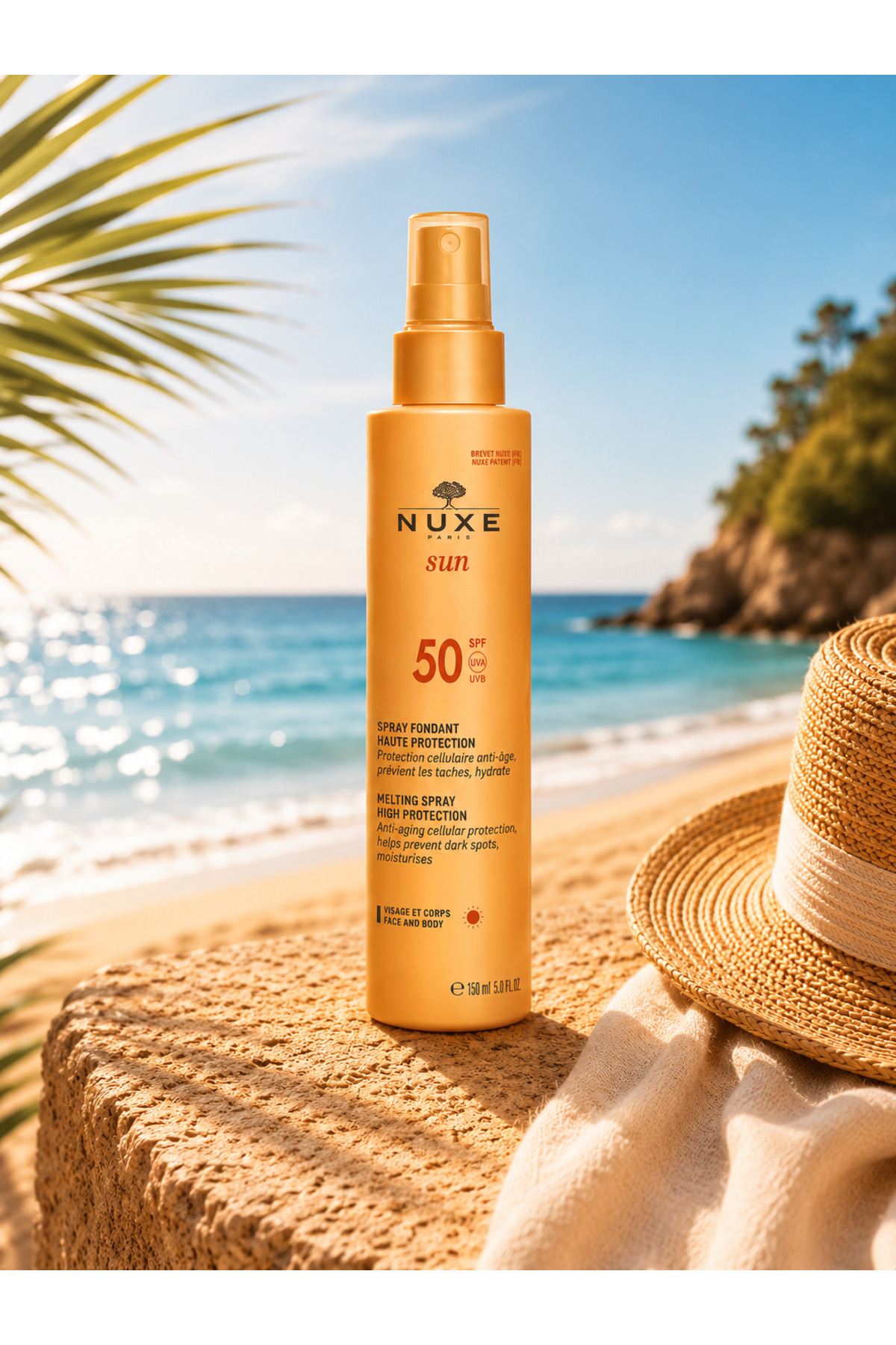 Nuxe Leke görünümü ÖnleyiciSPF50+ Güneş Koruyucu Nemlendirici Yüz ve Vücut Sütü 150ml