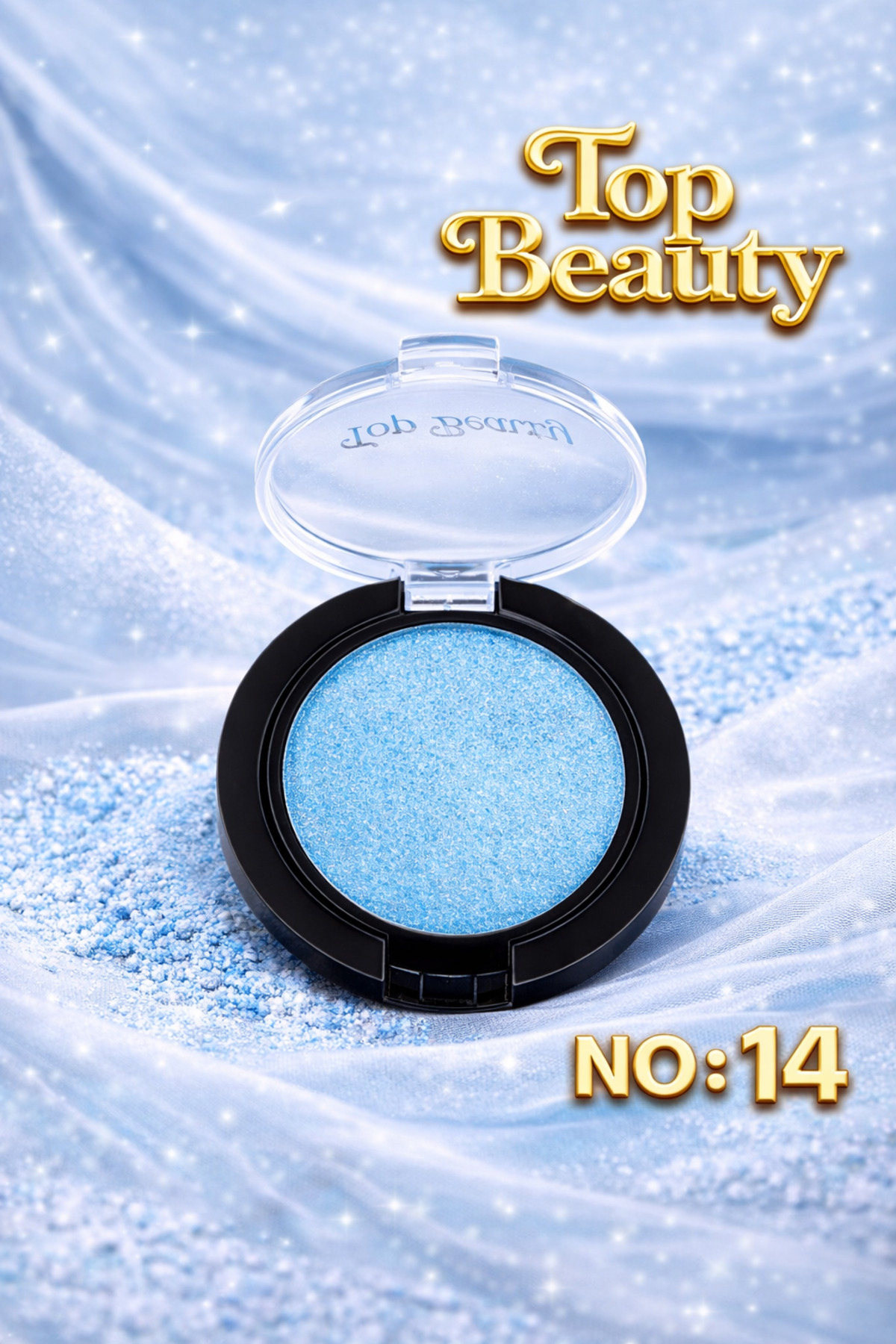 Top beauty Işıltılı Tekli Göz Farı – Açık Mavi No:14 (Eyeshadow)